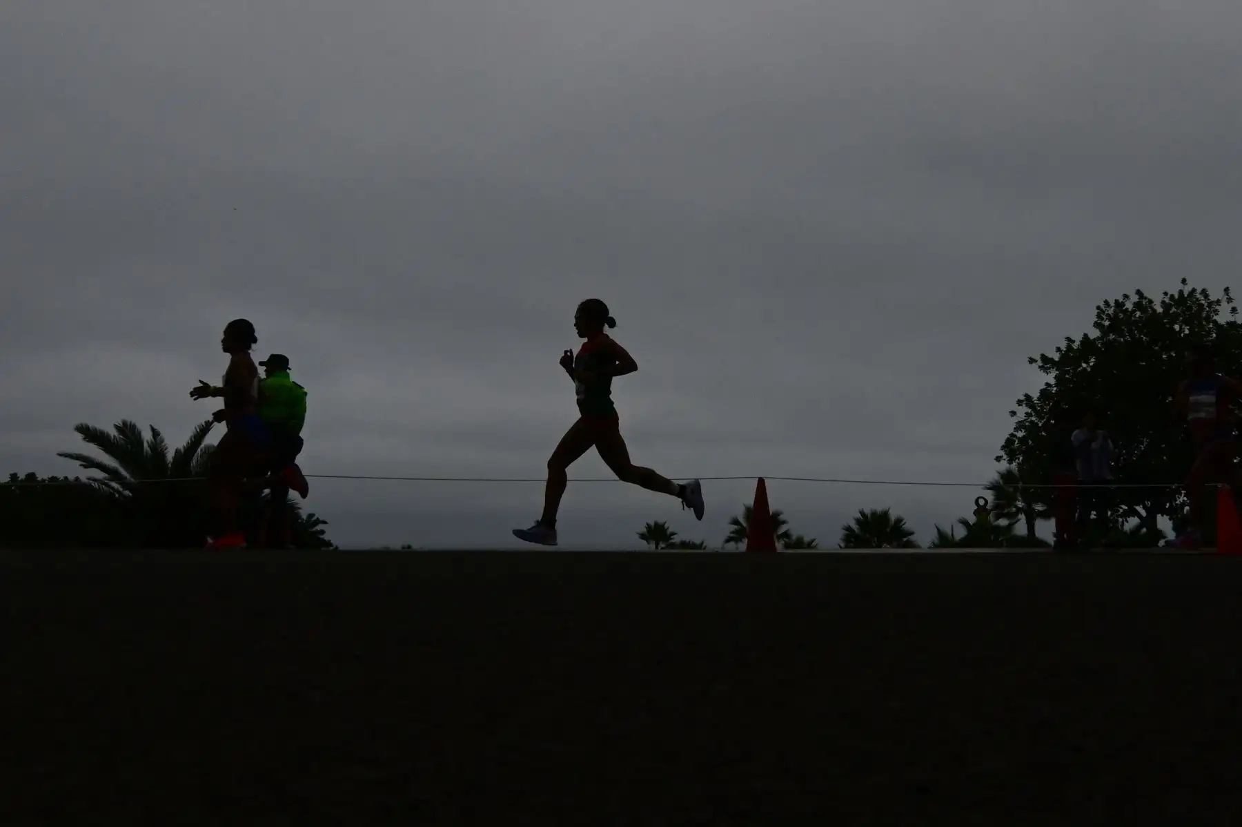 Gladys Tejeda compite en la maratón femenino en los Juegos Panamericanos Lima 2019. Foto: AFP