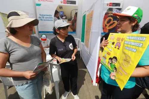 Campaña "La tuberculosis sí se cura en La Víctoria". ANDINA/Difusión