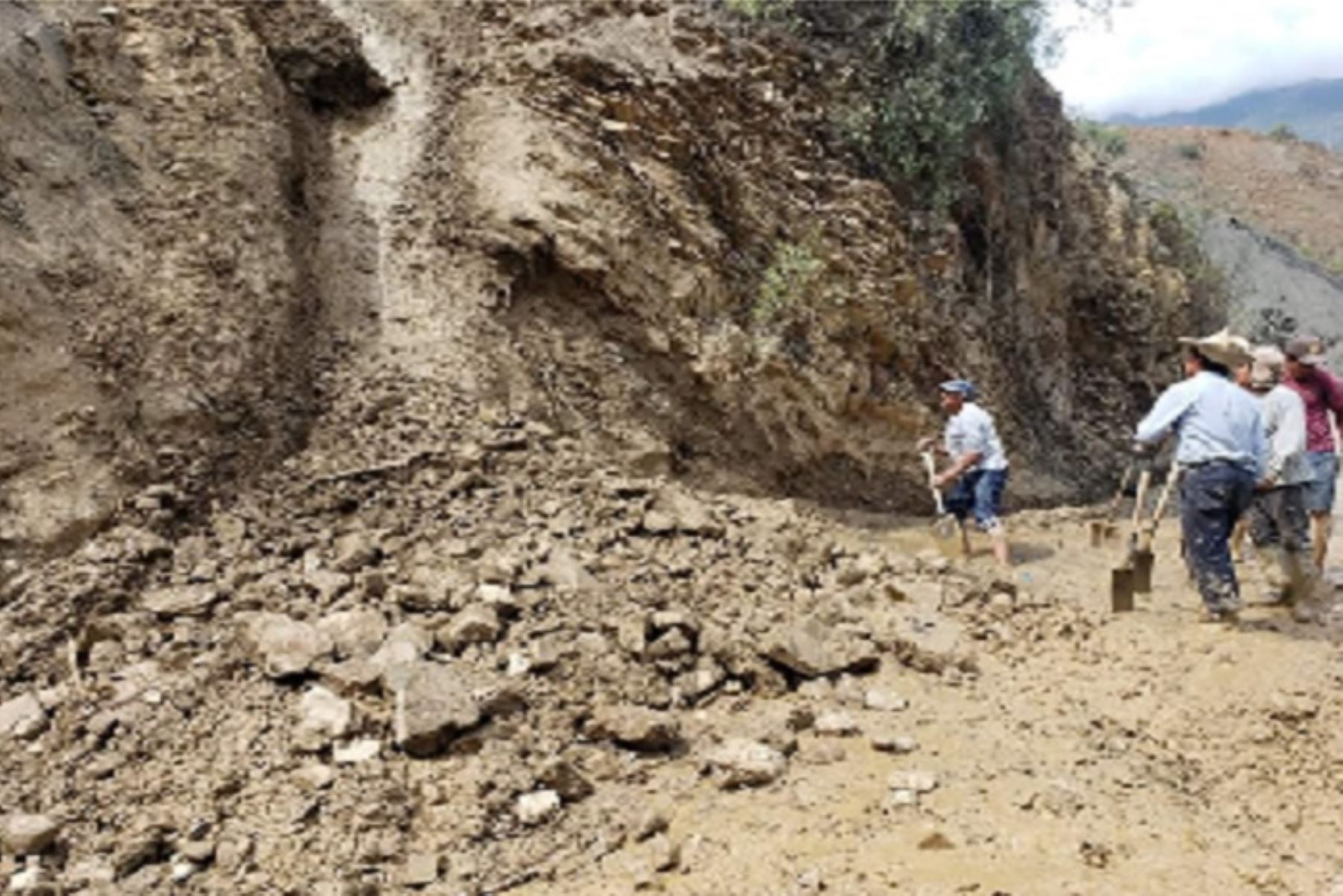 Áncash: lluvias provocan deslizamientos que aíslan a pobladores de 7 caseríos de Macate