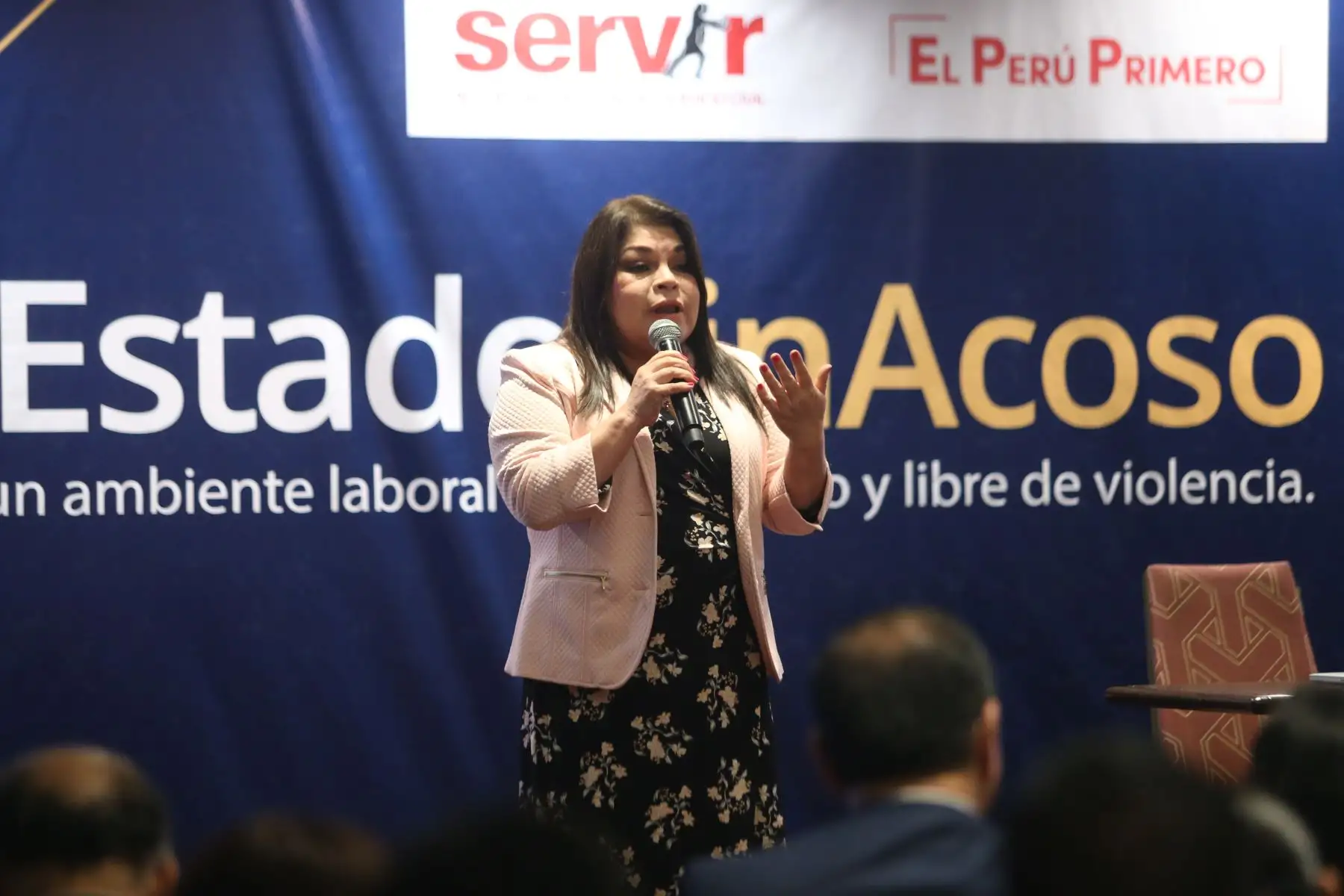La Autoridad Nacional del Servicio Civil - SERVIR, lanza la estrategia nacional "Estado sin Acoso" para prevenir, investigar y sancionar el hostigamiento sexual en entidades públicas. Foto: ANDINA/Jhonel Rodríguez Robles
