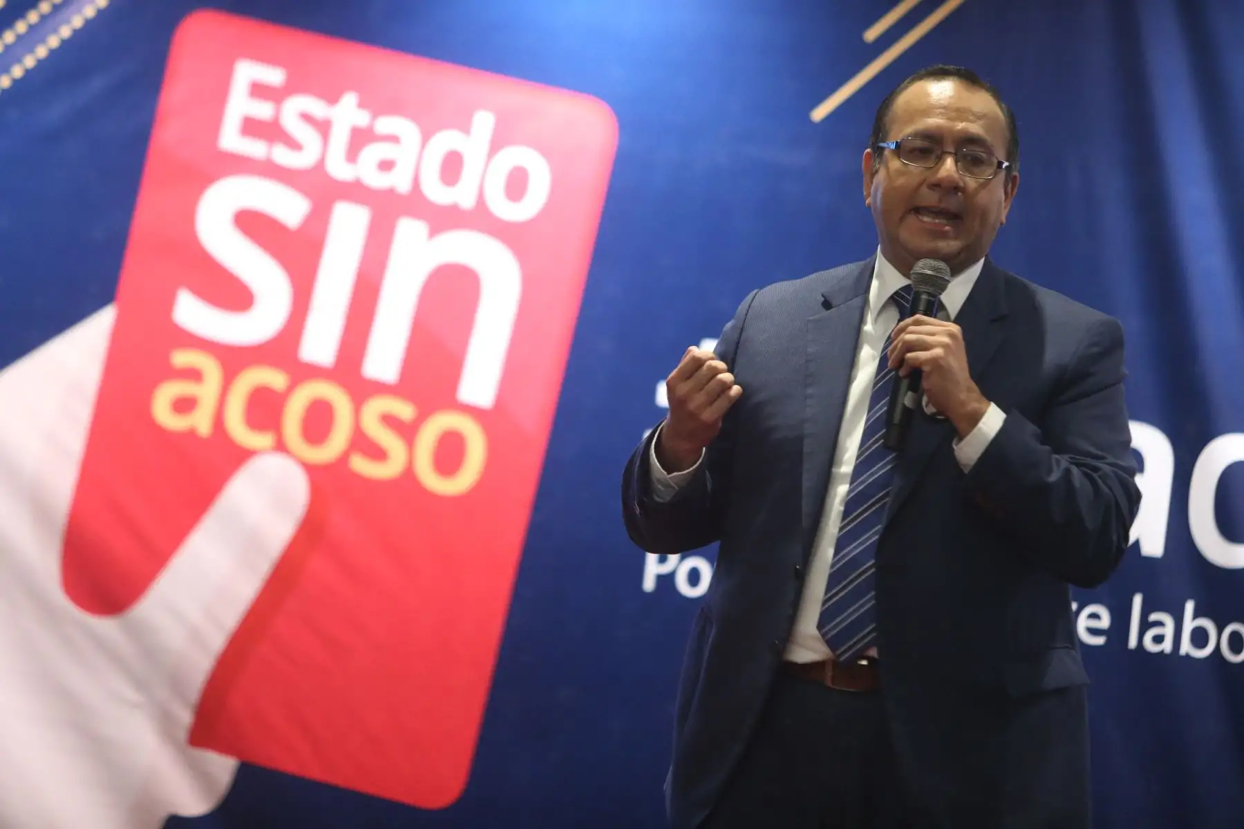 La Autoridad Nacional del Servicio Civil - SERVIR, lanza la estrategia nacional "Estado sin Acoso" para prevenir, investigar y sancionar el hostigamiento sexual en entidades públicas. Foto: ANDINA/Jhonel Rodríguez Robles