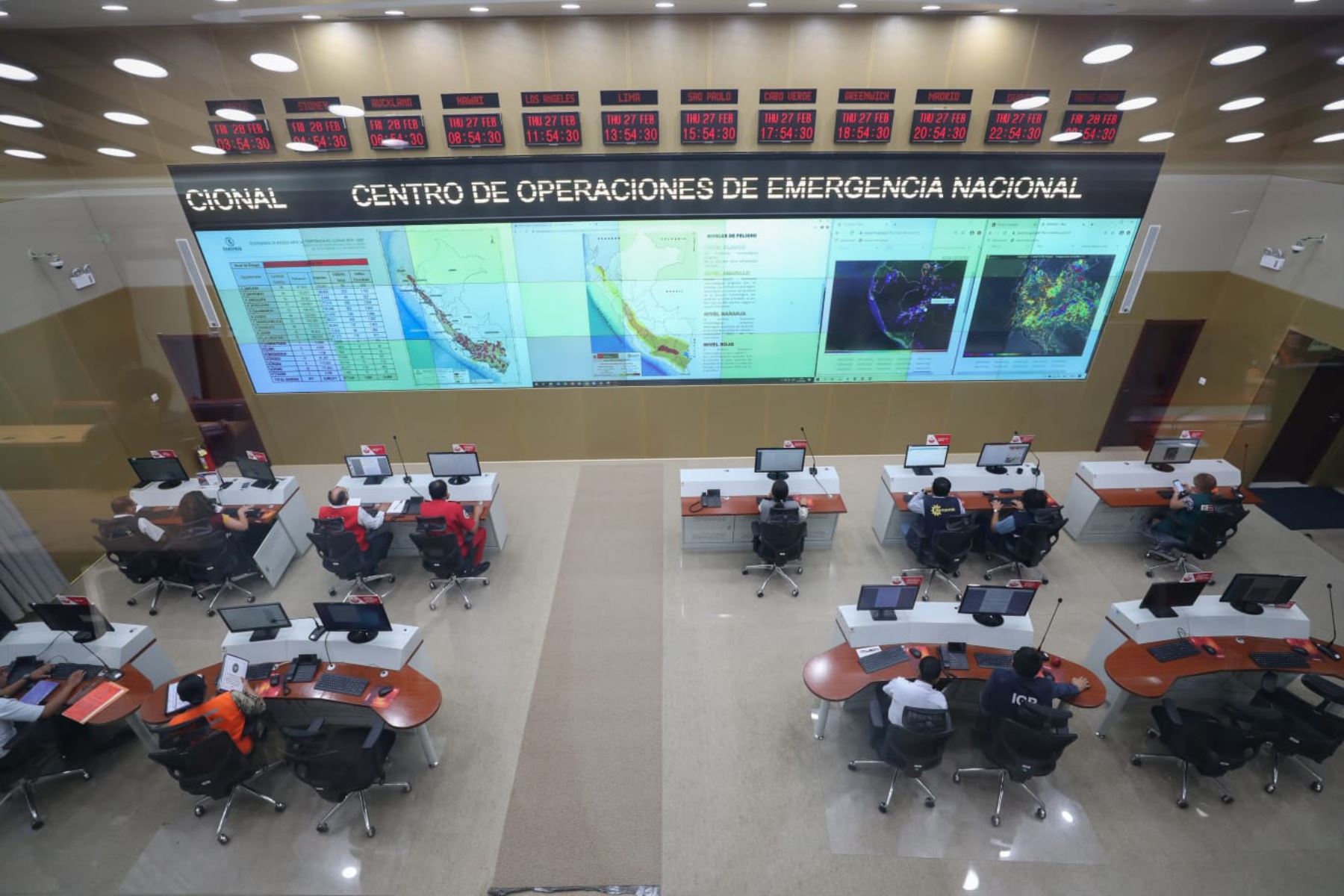 Se diseñará una plataforma de monitoreo similar a la que maneja el Centro de Operaciones de Emergencia Nacional (COEN). Foto: PCM