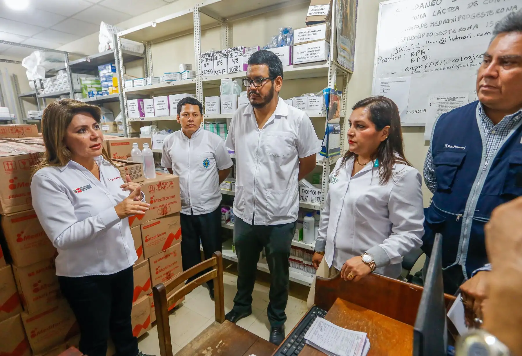 Ministra de Salud supervisa acciones contra el dengue en la región San Martín.
Foto: Ministerio de Salud