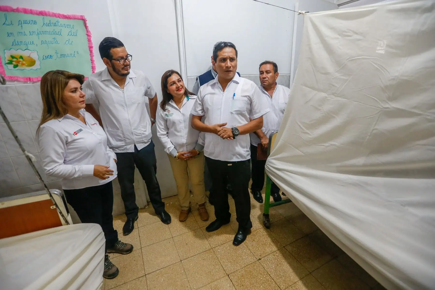 Ministra de Salud supervisa acciones contra el dengue en la región San Martín.
Foto: Ministerio de Salud