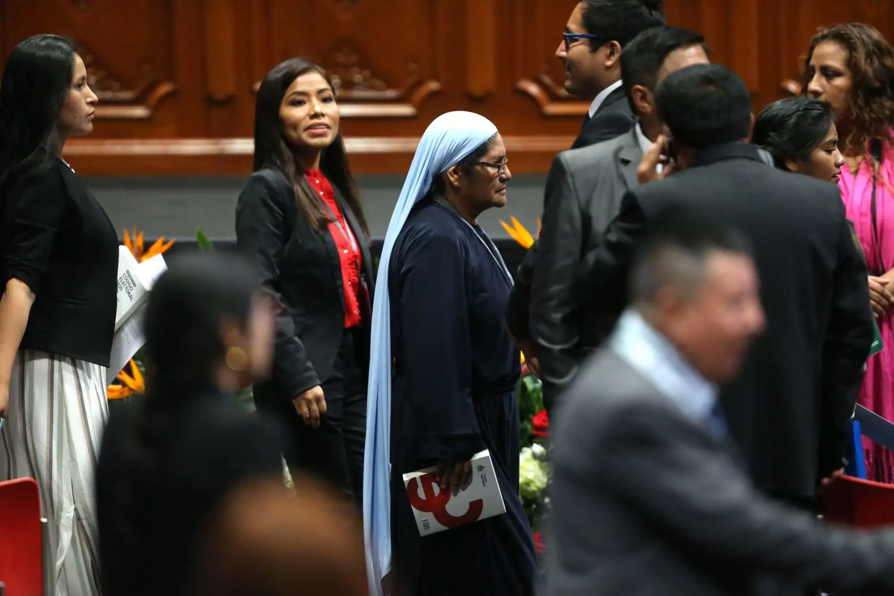 Llegada de los Congresistas electos al CCL donde el JNE proclama resultados y entrega credenciales. Foto: ANDINA/Jhonel Rodríguez Robles