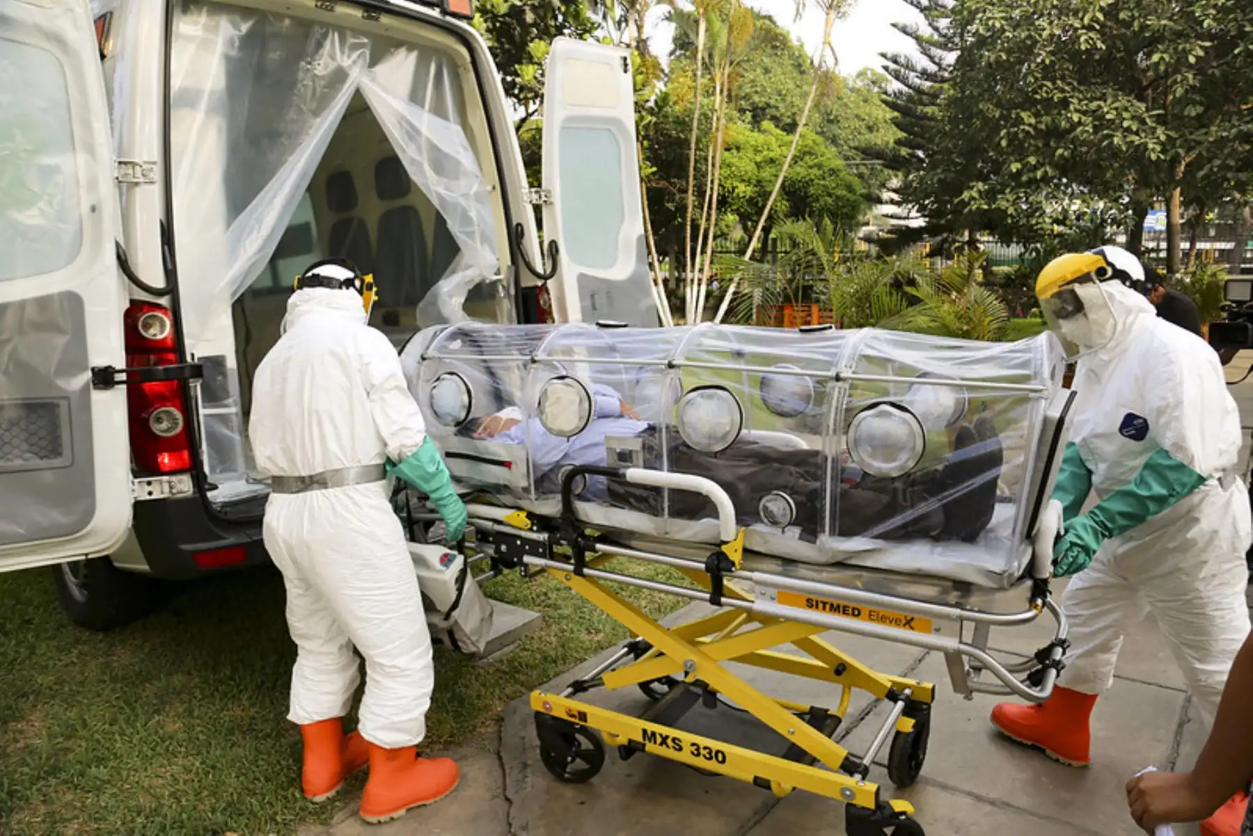 Nivel de bioseguridad de las ambulancias es superior a las normas establecidas de lo que requiere el COVID-19.Foto: Minsa