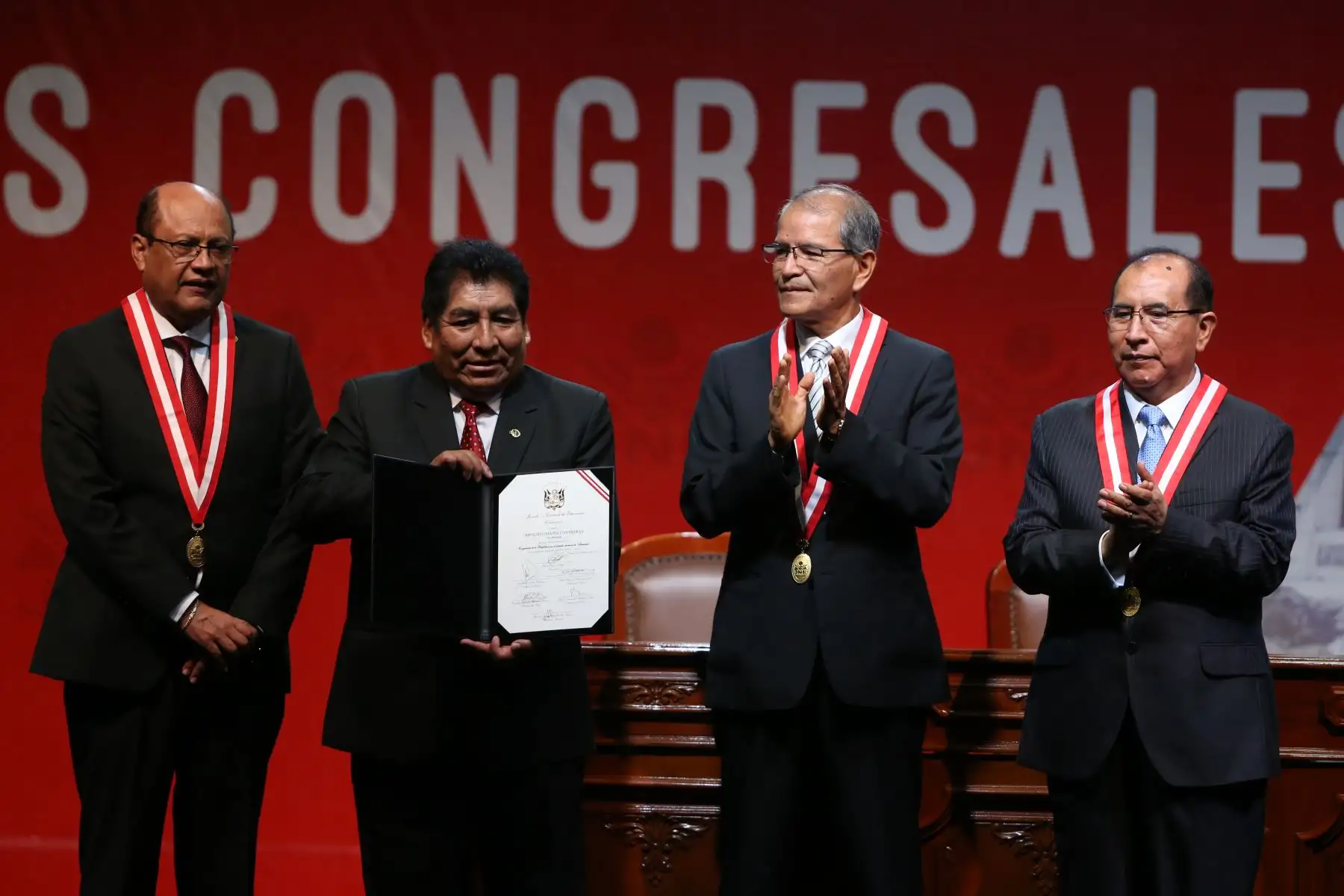 Congresista Hipólito Chaiña. Foto: ANDINA/Jhonel Rodríguez Robles.