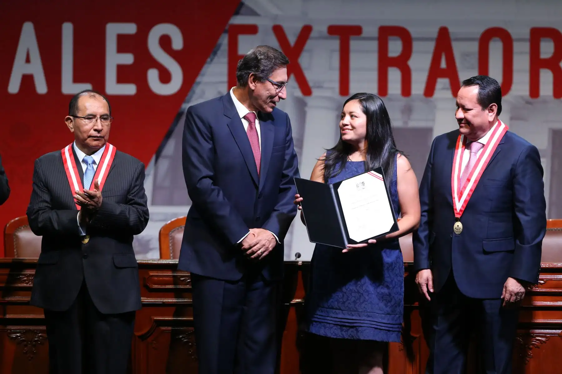 Maria Bartolo Romero de Union por el Peru. Entrega de credenciales a los nuevos congresistas del periodo parlamentario 2020. Foto: ANDINA/Jhonel Rodríguez Robles