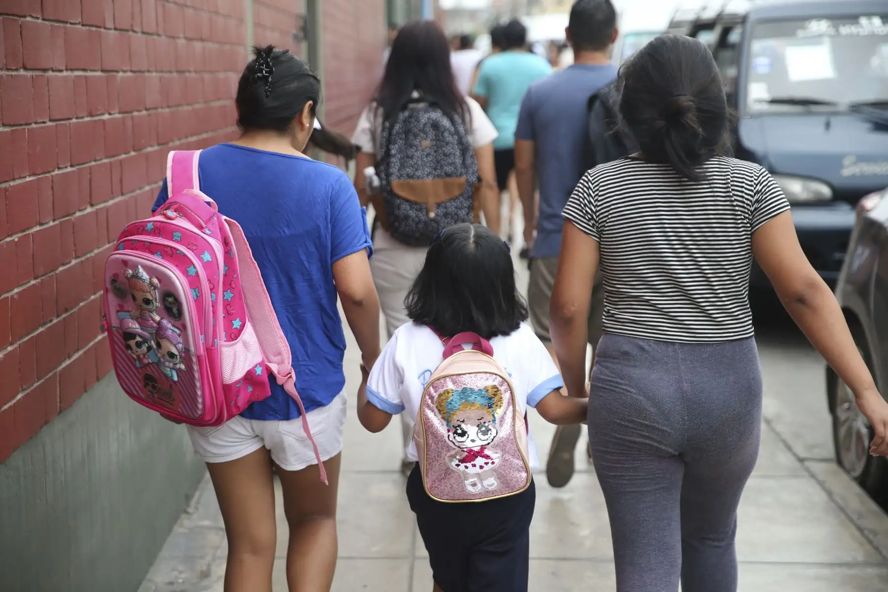 Escolares de colegios particulares inician el año escolar 2020. Foto: ANDINA/Jhonel Rodríguez Robles