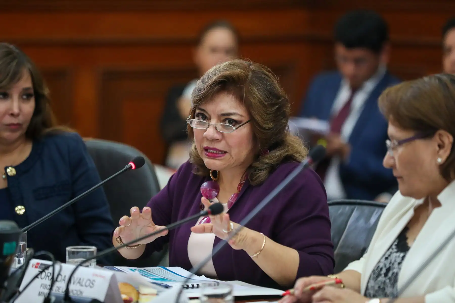 El presidente del Consejo de Ministros, Vicente Zeballos, presidió la XXXVI sesión de la Comisión de Alto Nivel Anticorrupción (CAN), que contó con la participación de sus miembros titulares: Poder Judicial, Fiscalía de la Nación, Tribunal Constitucional, Junta Nacional de Justicia, Ministerio de Justicia y Derechos Humanos, Acuerdo Nacional, Asamblea Nacional de Gobiernos Regionales, y Asociación de Municipalidades del Perú.
Foto: PCM