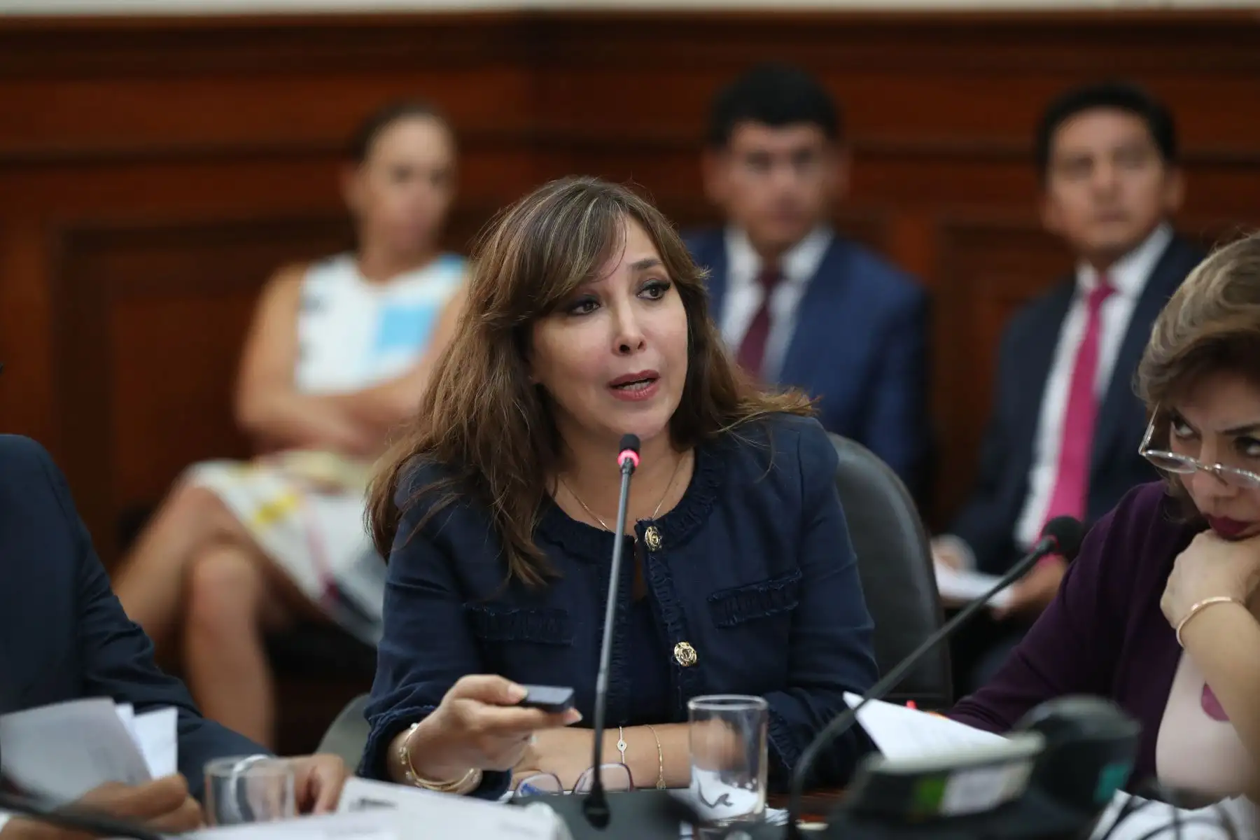 El presidente del Consejo de Ministros, Vicente Zeballos, presidió la XXXVI sesión de la Comisión de Alto Nivel Anticorrupción (CAN), que contó con la participación de sus miembros titulares: Poder Judicial, Fiscalía de la Nación, Tribunal Constitucional, Junta Nacional de Justicia, Ministerio de Justicia y Derechos Humanos, Acuerdo Nacional, Asamblea Nacional de Gobiernos Regionales, y Asociación de Municipalidades del Perú.
Foto: PCM
