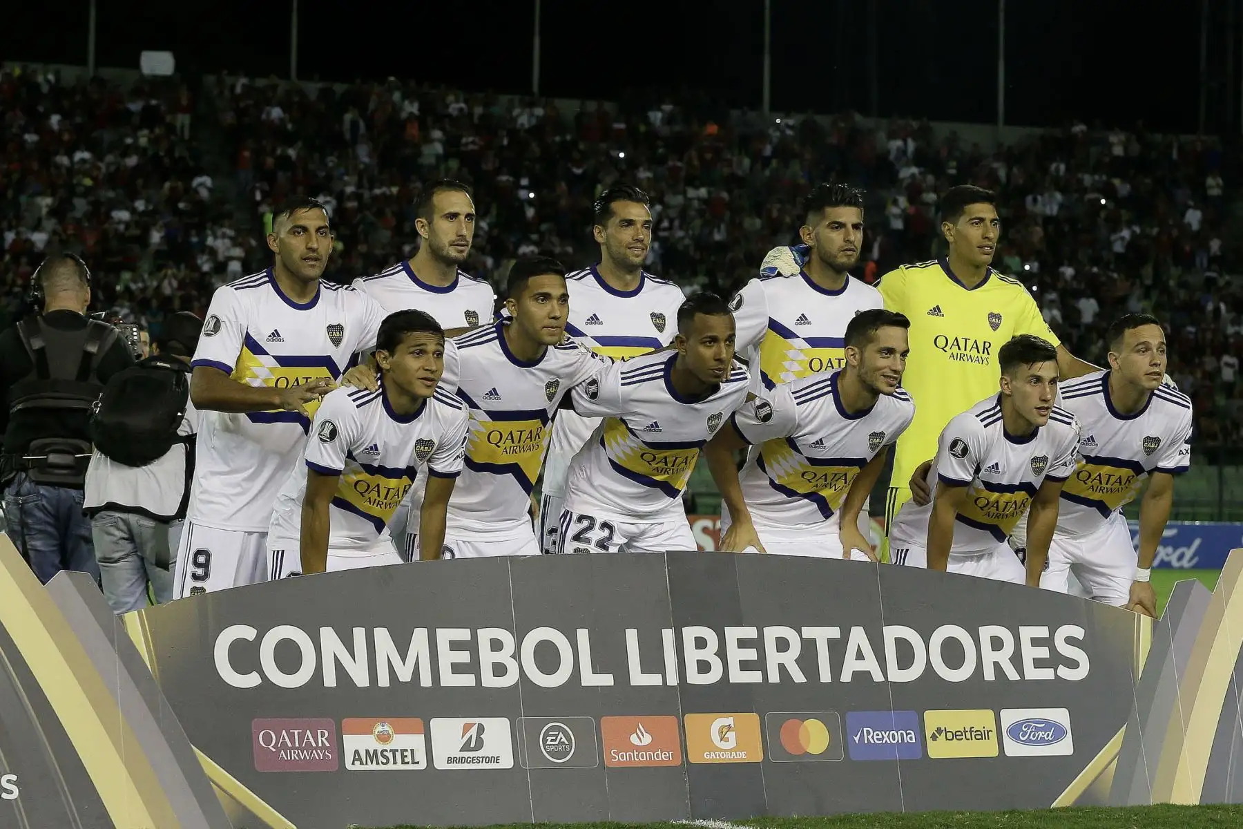 Boca Juniors se enfrenta al  Caracas, durante un  partido de fútbol de la Copa Libertadores en el Estadio Olímpico de Caracas, Venezuela.
Foto: Twiter Boca Juniors