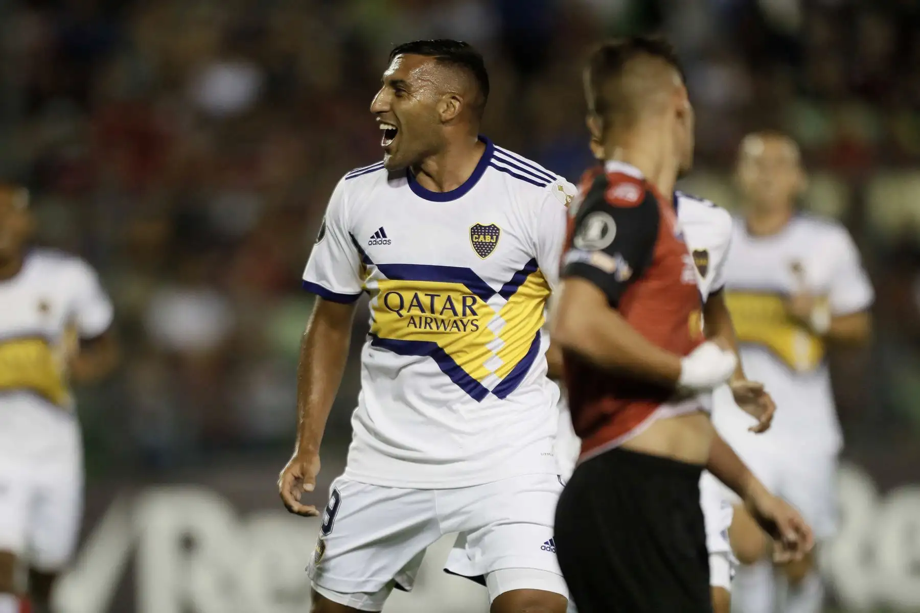 Boca Juniors se enfrenta al  Caracas, durante un  partido de fútbol de la Copa Libertadores en el Estadio Olímpico de Caracas, Venezuela.
Foto: Twiter Boca Juniors