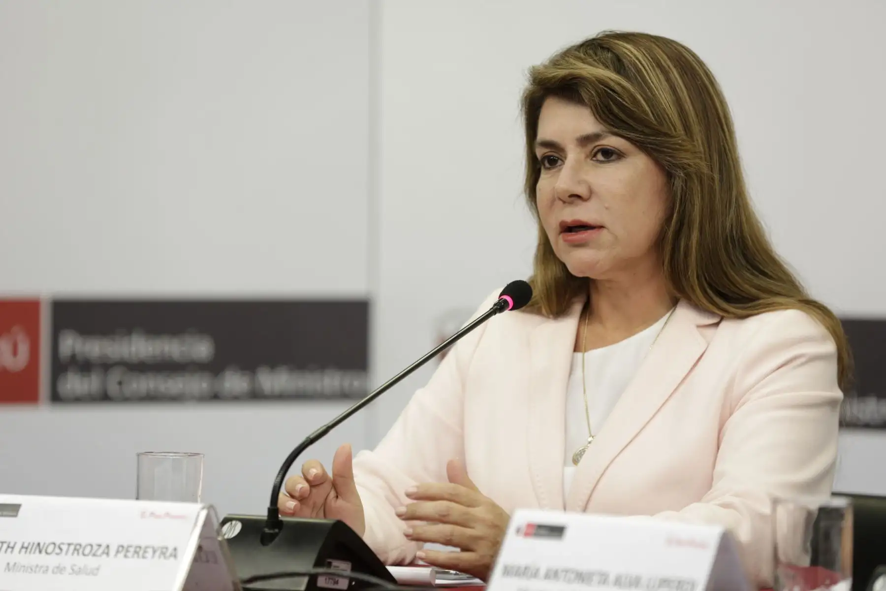 Presidente del Consejo de Ministros, Vicente Zeballos y ministros de los sectores Salud, Educación, Economía brindan conferencia de prensa sobre los acuerdos adoptados tras la sesión del Consejo de Ministros.
Foto: PCM