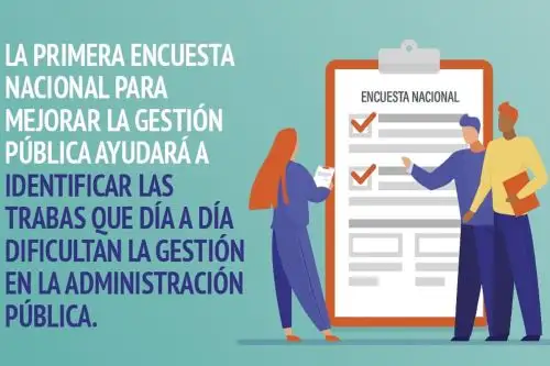 Primera encuesta para identificar trabas en la gestión pública. Foto: Difusión.