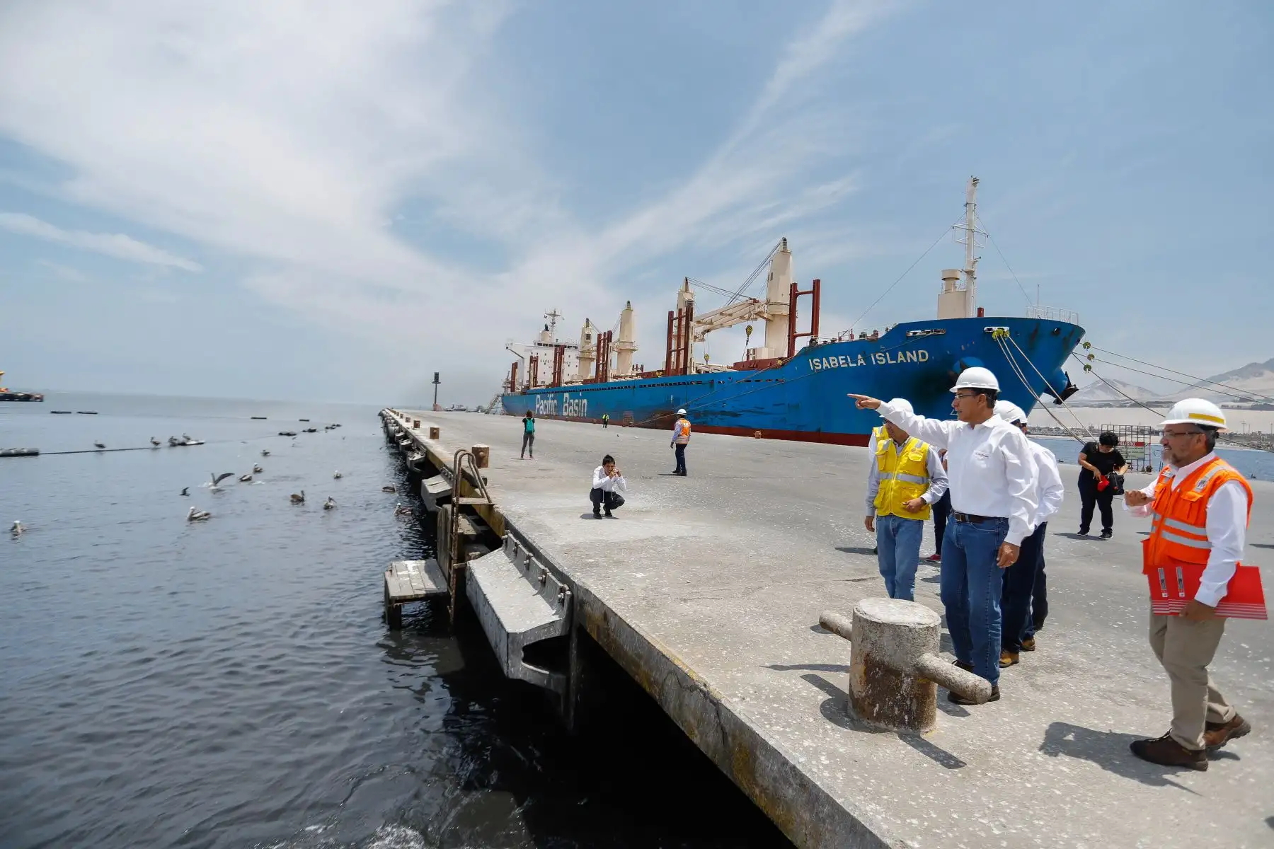Presidente Martín Vizcarra participa en ceremonia de inicio de obra del proyecto de modernización del Terminal Portuario Multipropósito de Salaverry en Trujillo.
Foto: ANDINA/Prensa Presidencia