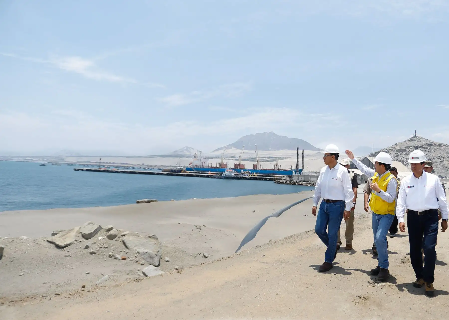 Presidente Martín Vizcarra participa en ceremonia de inicio de obra del proyecto de modernización del Terminal Portuario Multipropósito de Salaverry en Trujillo.
Foto: ANDINA/Prensa Presidencia