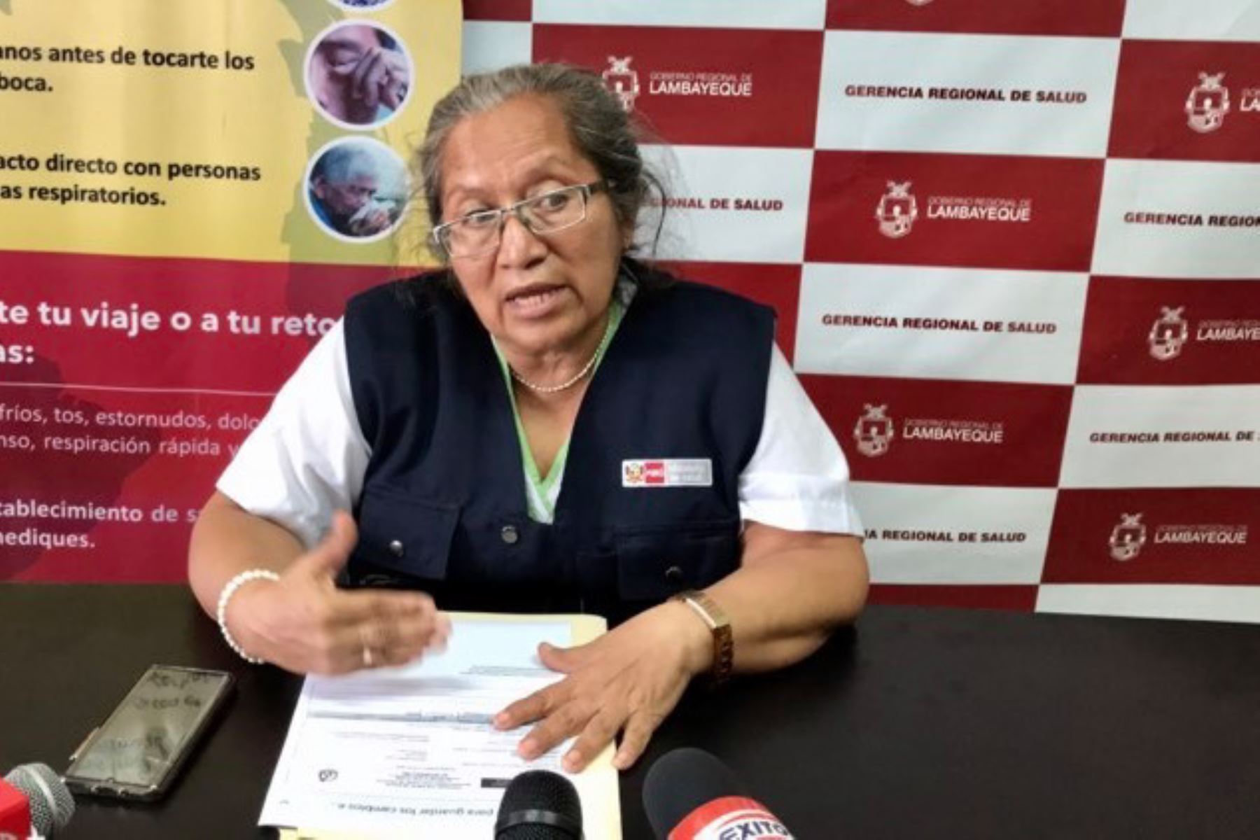 La jefa de la Oficina de Epidemiología de la Geresa Lambayeque, Dafne Moreno, informó que hay dos pacientes en aislamiento domiciliario.