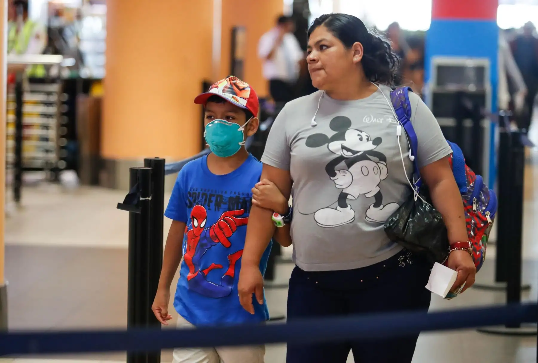 Panorama en el Aeropuerto Jorge Chávez tras la confirmación del primer caso de Coronavirus en Perú. Foto: ANDINA/Renato Pajuelo