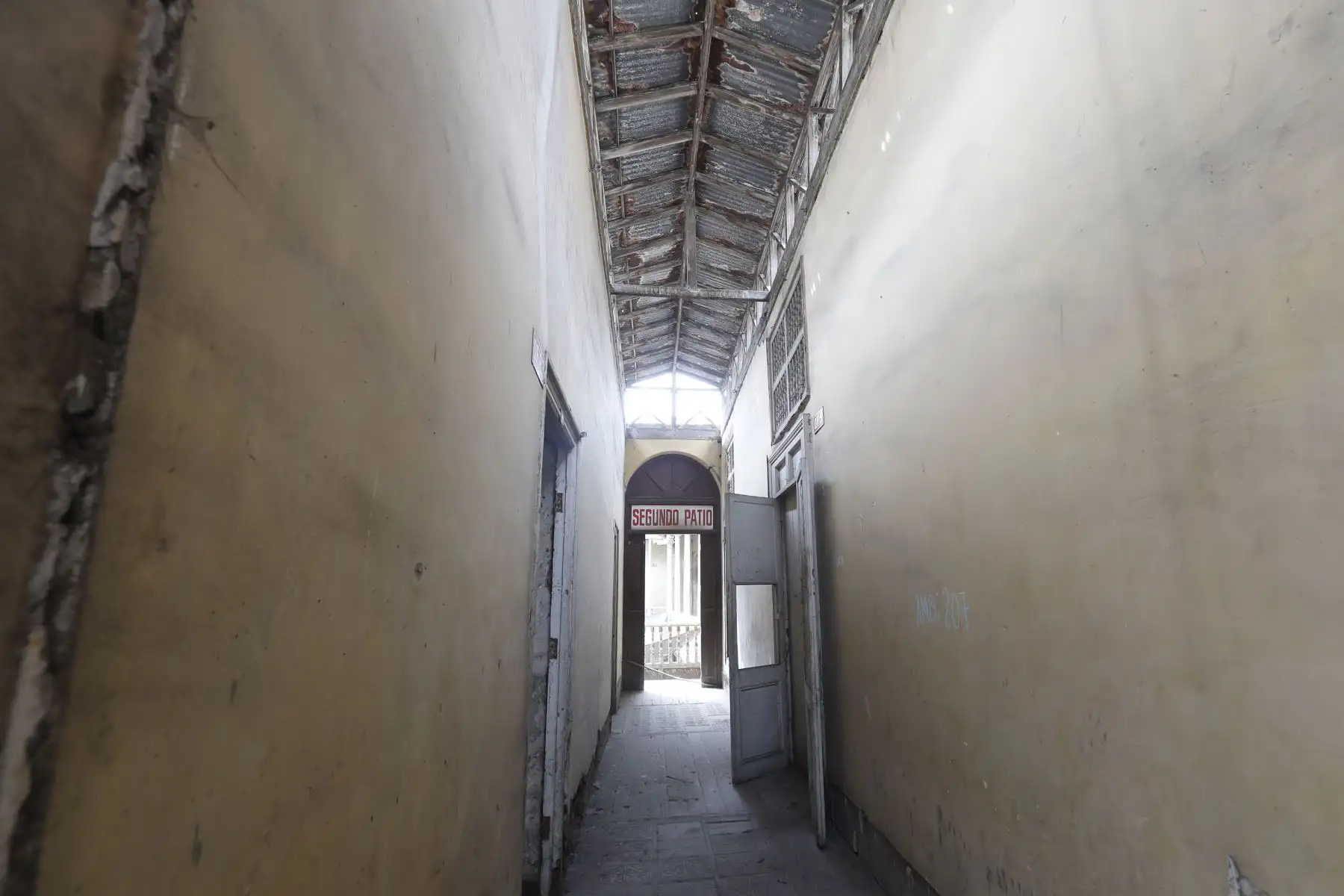 Segundo patio en el nivel dos de la casona Coca. Foto: ANDINA/Renato Pajuelo