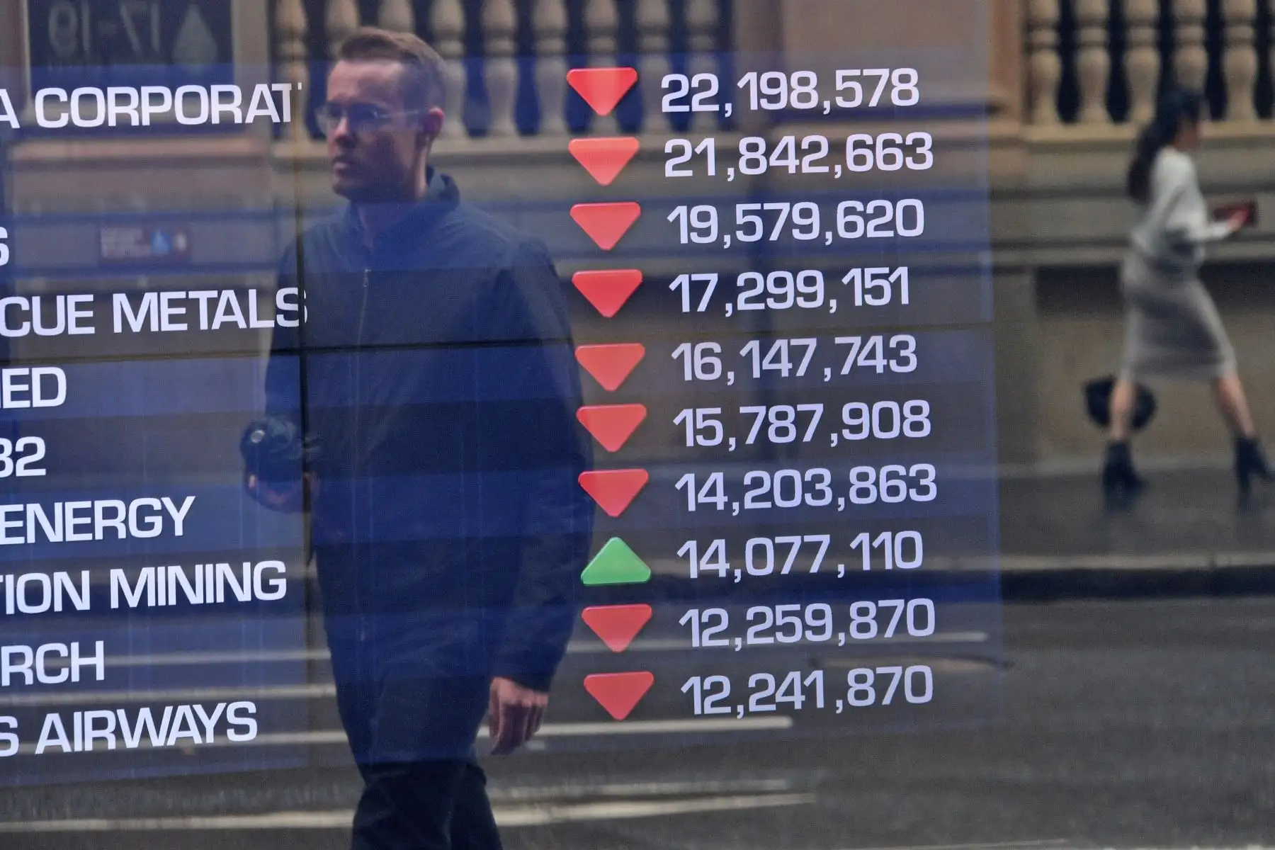 Bolsa de Valores de Australia en Sydney. Foto: AFP