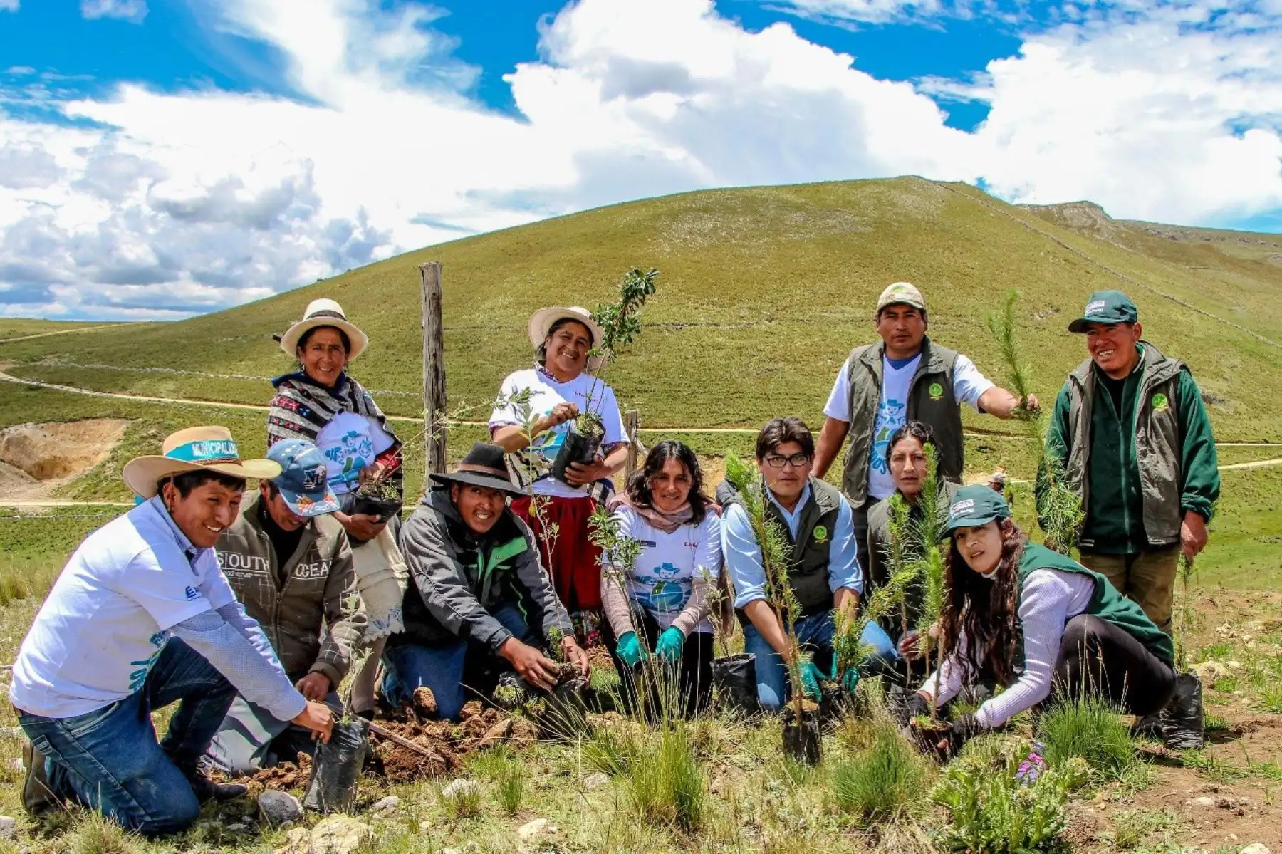 Más de tres hectáreas de los terrenos comunales ubicados en la cabecera de la cuenca del lago Chinchaycocha fueron reforestados.