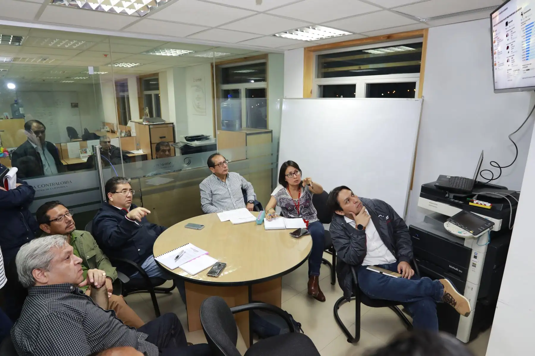 El Contralor General, Nelson Shack Yalta supervisó el primer Mega Operativo de Control Regional, en Cajamarca, dando inicio a las acreditación de las 760 intervenciones de control y prevención en 227 entidades públicas que están siendo intervenidas en simultáneo para tener una radiografía de la gestión pública en esta zona del país. Foto:ANDINA/ Contraloria
