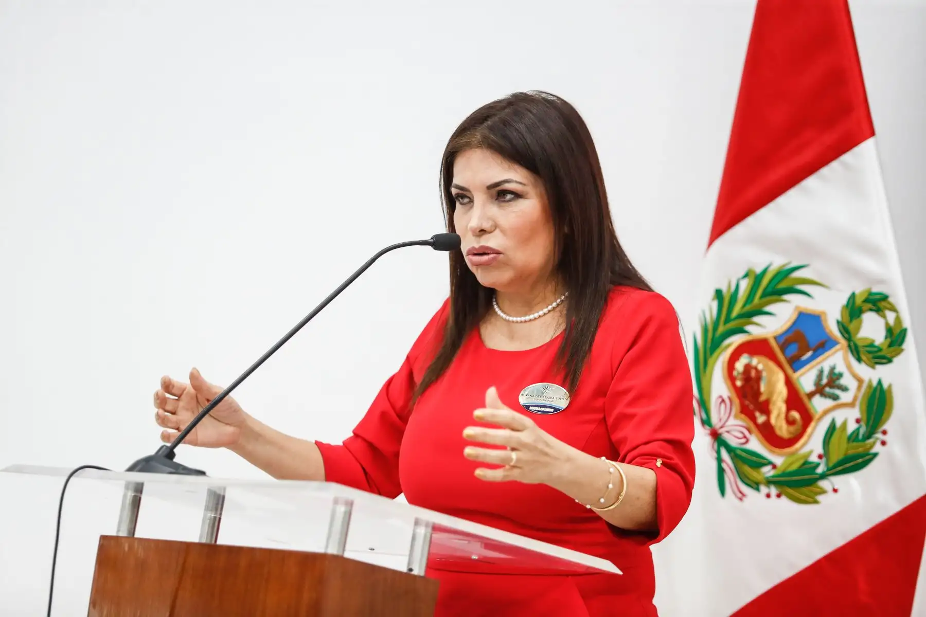 Frieda Del Águila Tuesta, Superintendenta Nacional de Migraciones. Foto: ANDINA/Renato Pajuelo