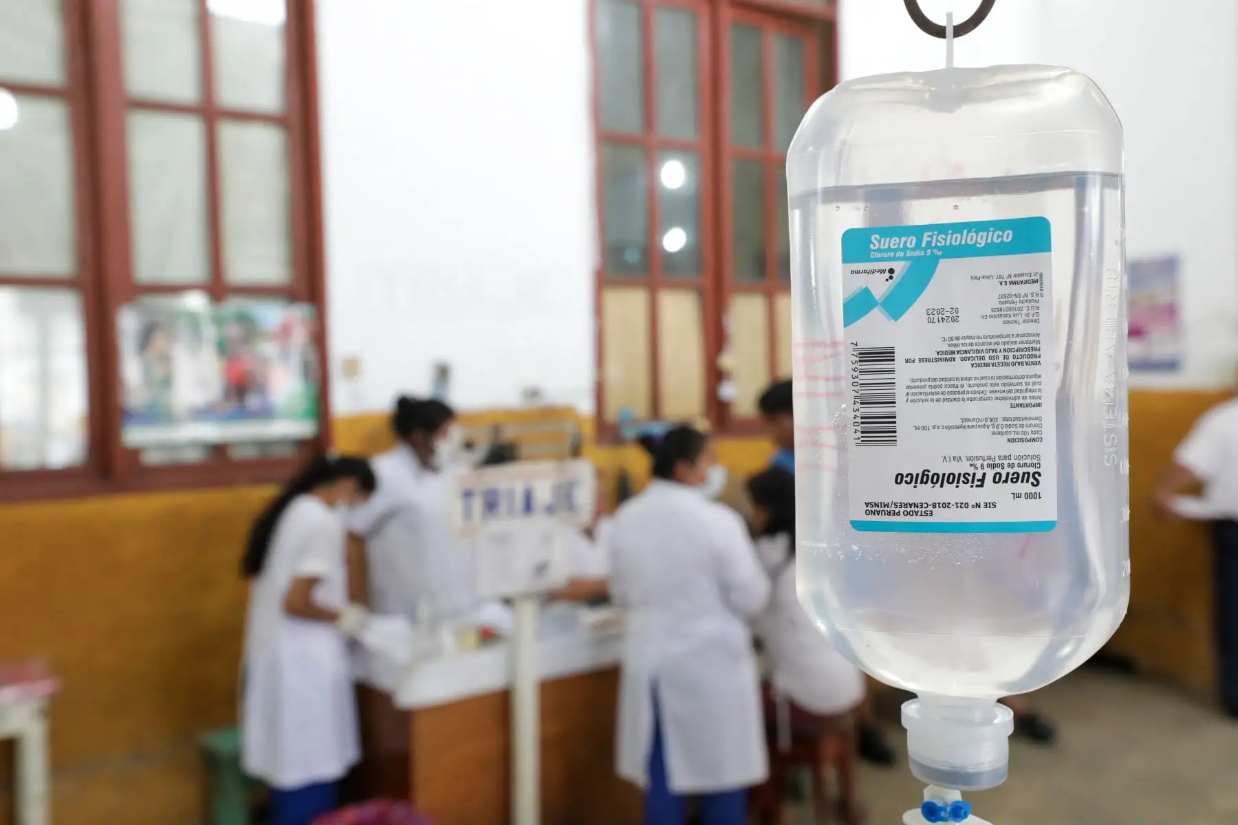 La Ministra de la Producción, Rocío Barrios, recorrió los hospitales, centros de salud y educativos de la ciudad de Iquitos, en representación del ejecutivo, para supervisar las acciones de prevención y mitigación del Dengue, COVID-19 y la Leptospirosis. Foto:ANDINA/ Produce