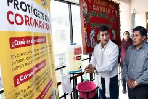 El ministro del Interior, Carlos Morán, constató en Pasco las condiciones de varios establecimientos de salud, así como las medidas de prevención adoptadas en los colegios.
