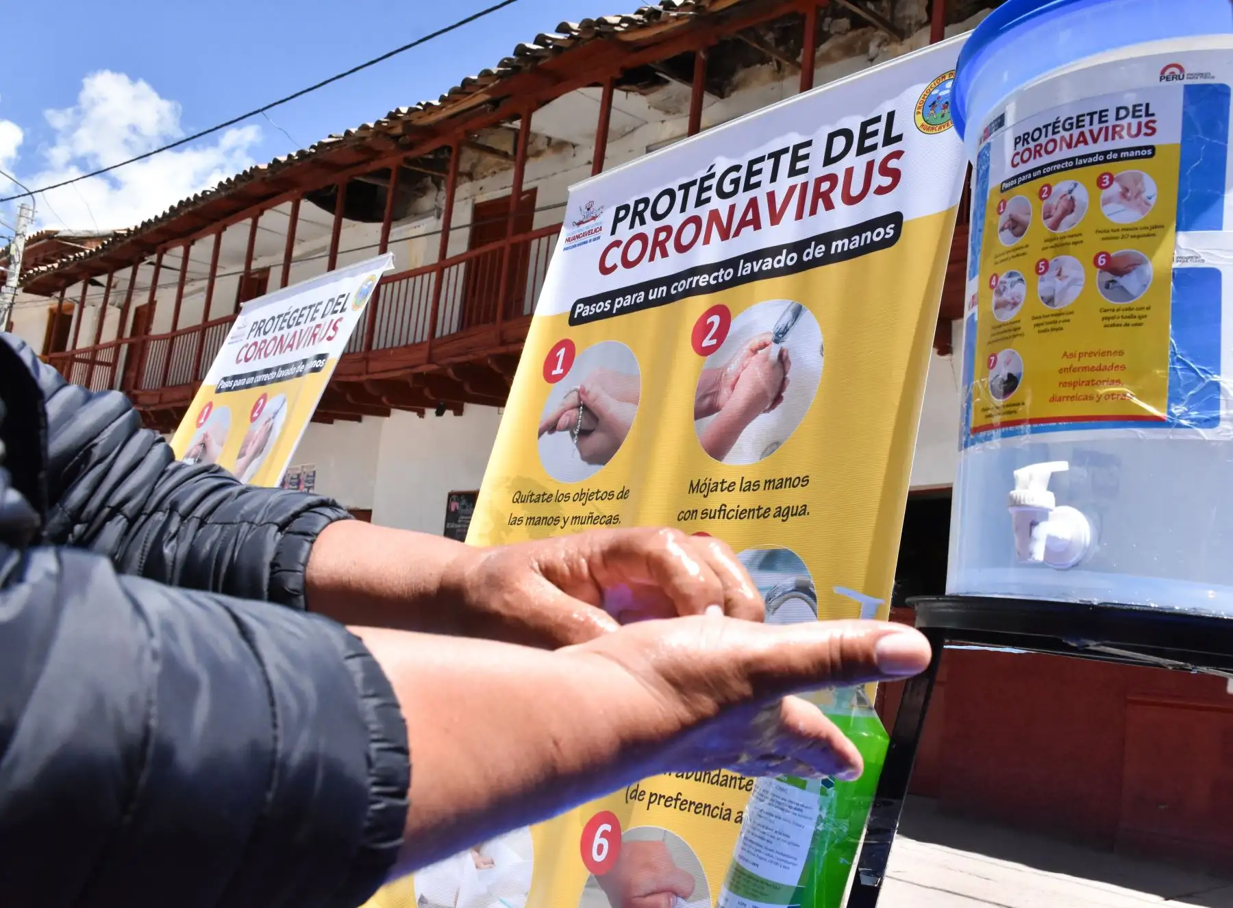 La Ministra del Midis Ariela Luna llegó al departamento de Huancavelica, con el fin de articular con las autoridades regionales y locales las acciones para la prevención ante  el COVID-19. Foto:ANDINA/ Midis