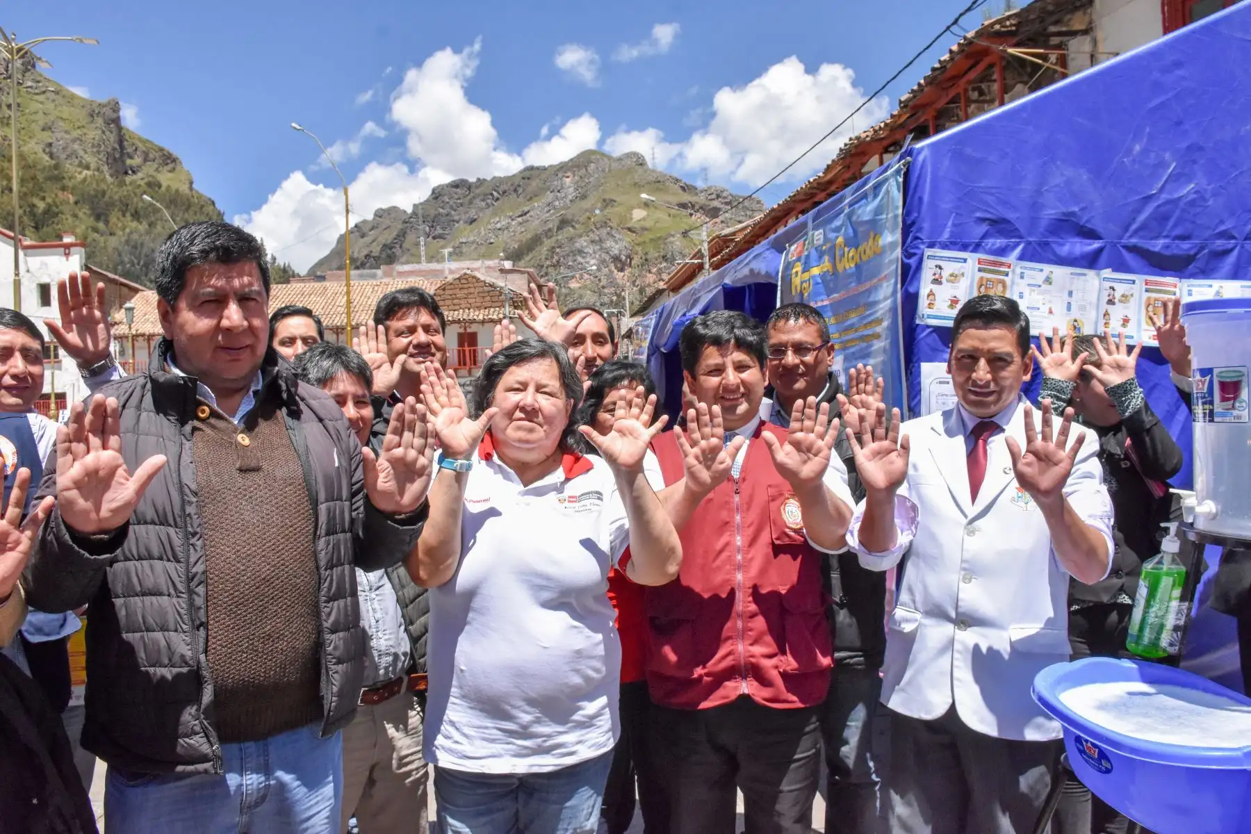 La Ministra del Midis Ariela Luna llegó al departamento de Huancavelica, con el fin de articular con las autoridades regionales y locales las acciones para la prevención ante  el COVID-19. Foto:ANDINA/ Midis