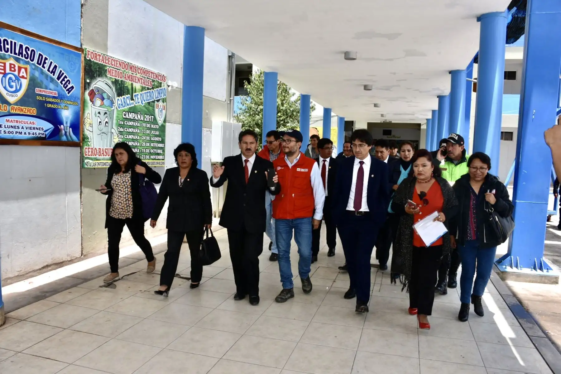 El ministro de Comercio Exterior y Turismo Edgar Vásquez  llegó a la ciudad del Cuzco, para coordinar y verificar junto a autoridades de la región; la implementación de los protocolos de prevención contra el COVID-19.Foto:ANDINA/Mincetur