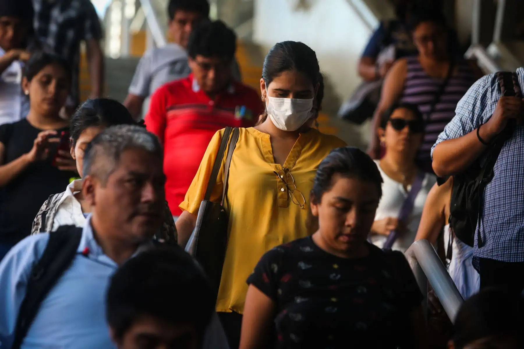 Esta actividad de prevención se desarrolla con el propósito de generar conciencia entre la población que utiliza el transporte público. Foto: ANDINA/Jhonel Rodríguez Robles