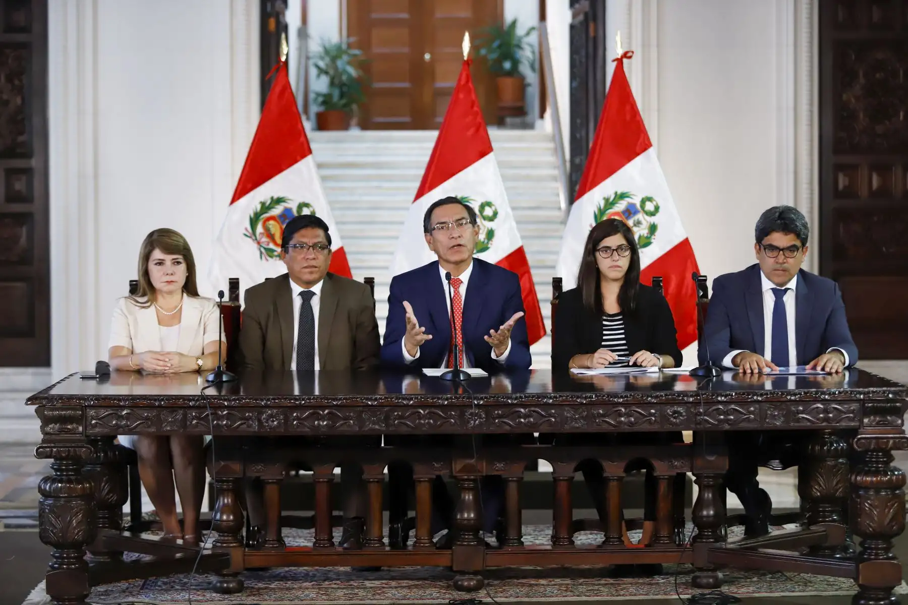 El gobernador regional de La Libertad, Manuel Llempén destacó que el Ejecutivo está tomando las medidas preventivas más indicadas para enfrentar el coronavirus. ANDINA/Prensa Presidencia