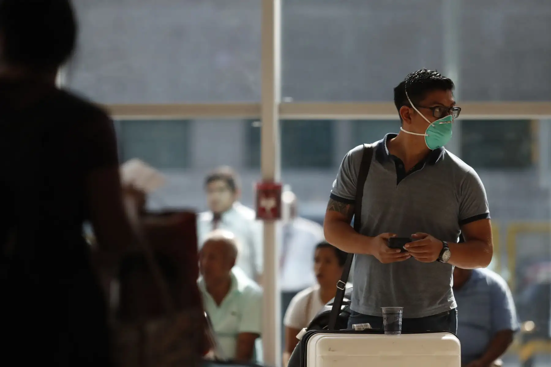 Panorama en Aeropuerto Jorge Chávez a casi una semana de confirmarse presencia del Coronavirus en Perú. Foto: ANDINA/Renato Pajuelo