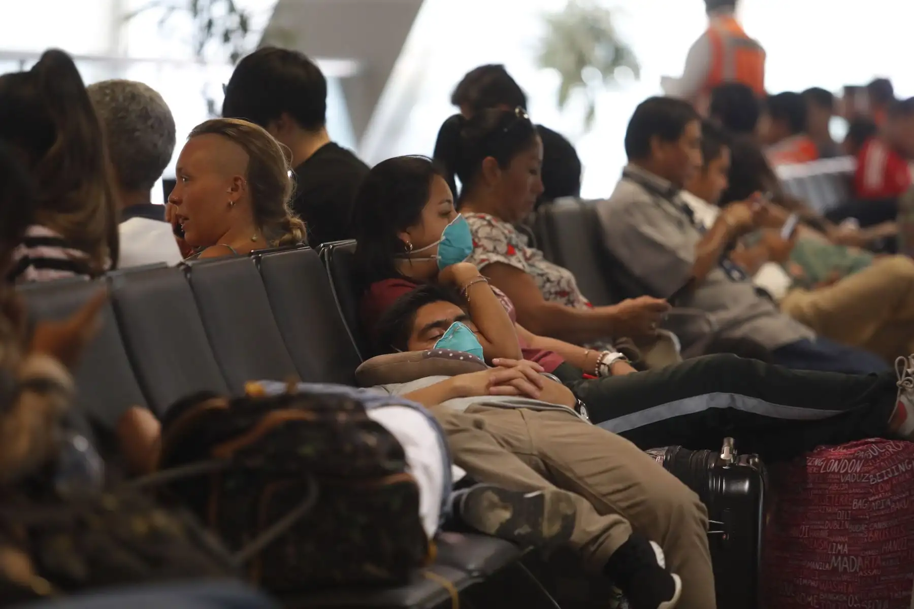 Panorama en Aeropuerto Jorge Chávez a casi una semana de confirmarse presencia del Coronavirus en Perú. Foto: ANDINA/Renato Pajuelo