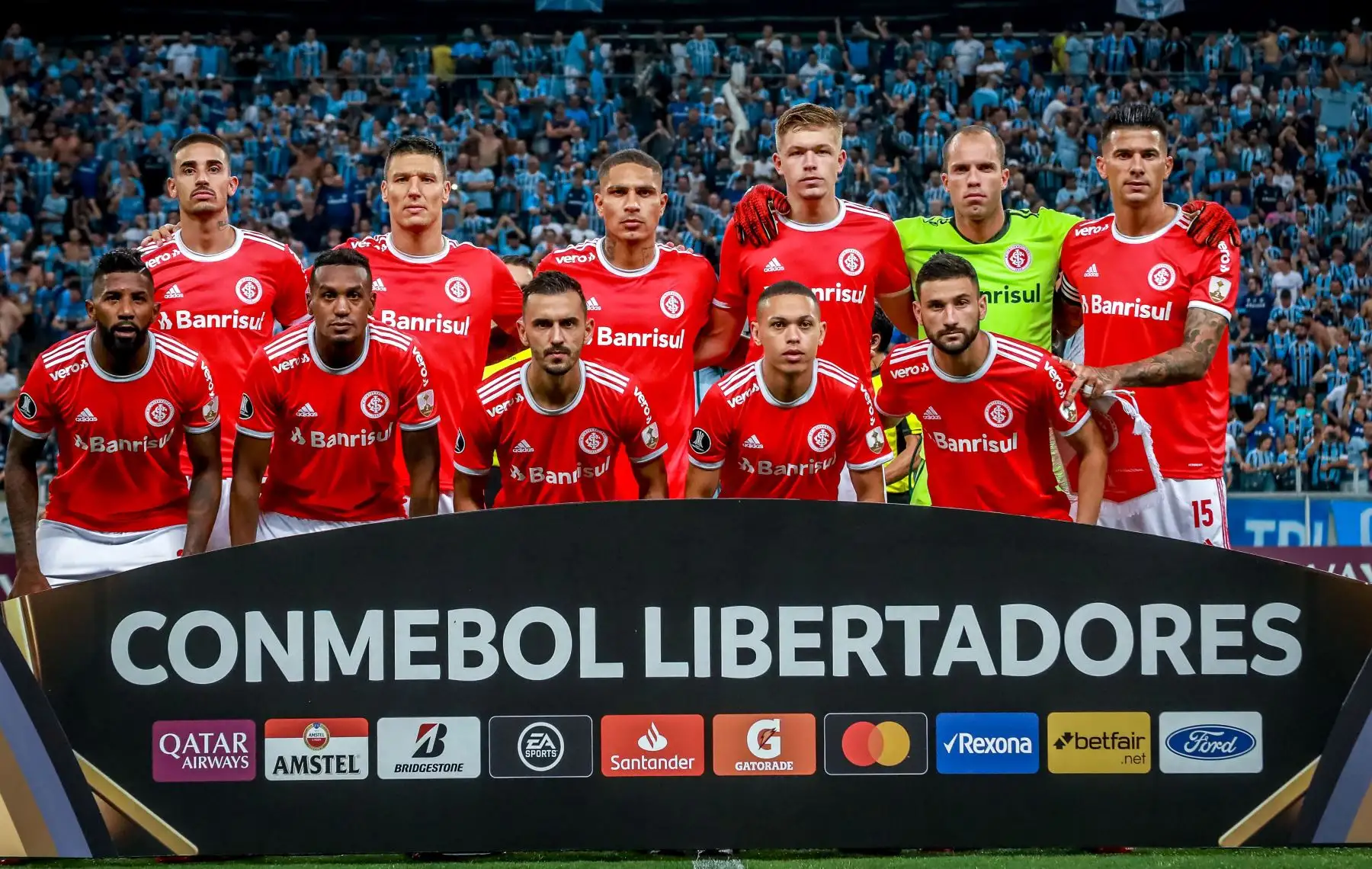 Los jugadores internacionales de Brasil posan antes de su partido de la Copa Libertadores 2020 contra el Gremio de Brasil.
Foto: AFP
