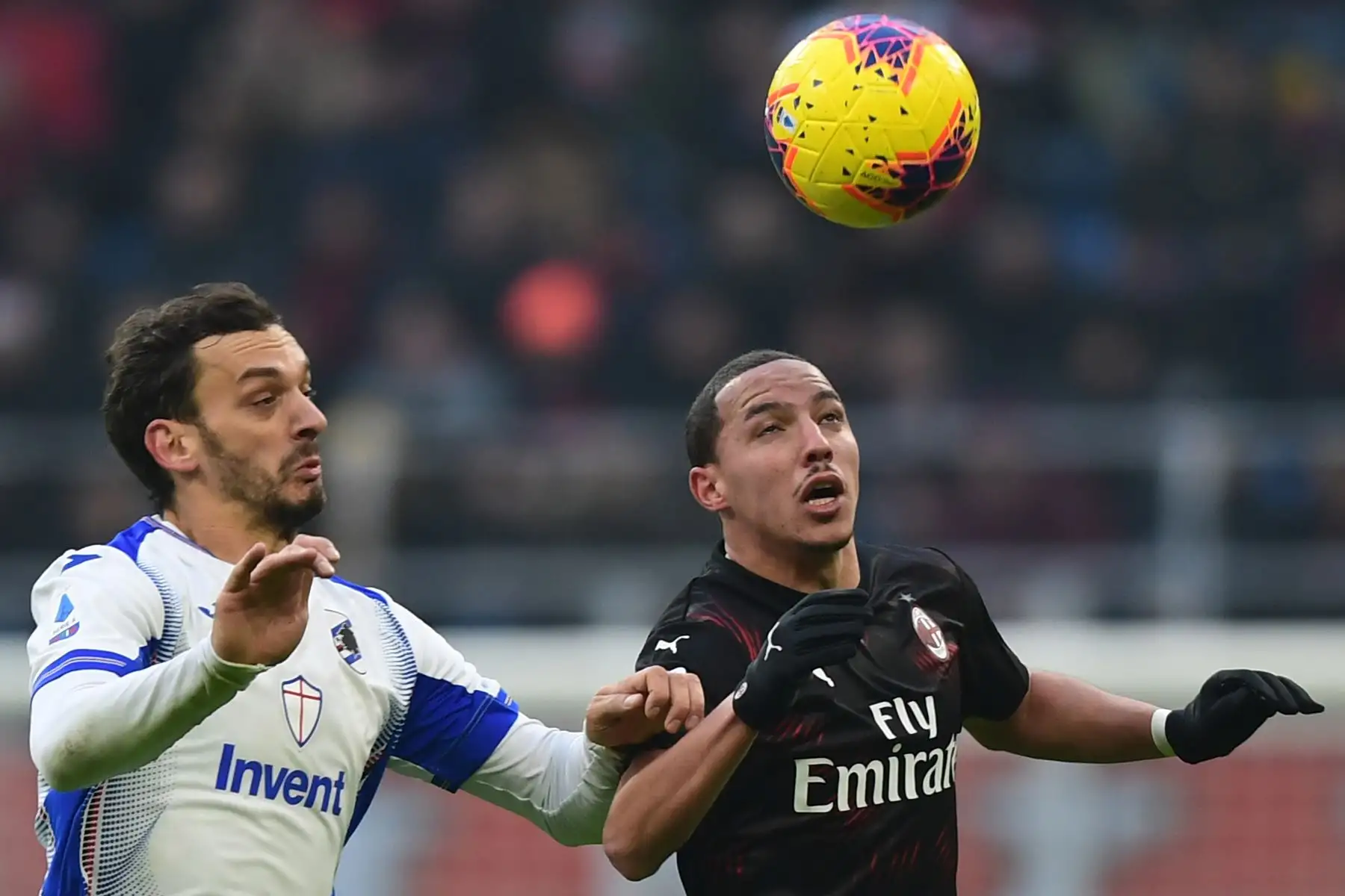 El delantero italiano de Sampdoria, Manolo Gabbiadini, en la imagen del lado izquierdo se encuentra infectado por el Coronavirus.
Foto: AFP