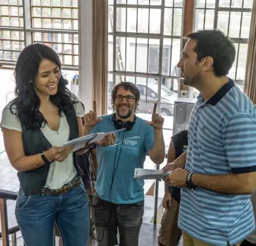 Escena del rodaje de Busco novia.