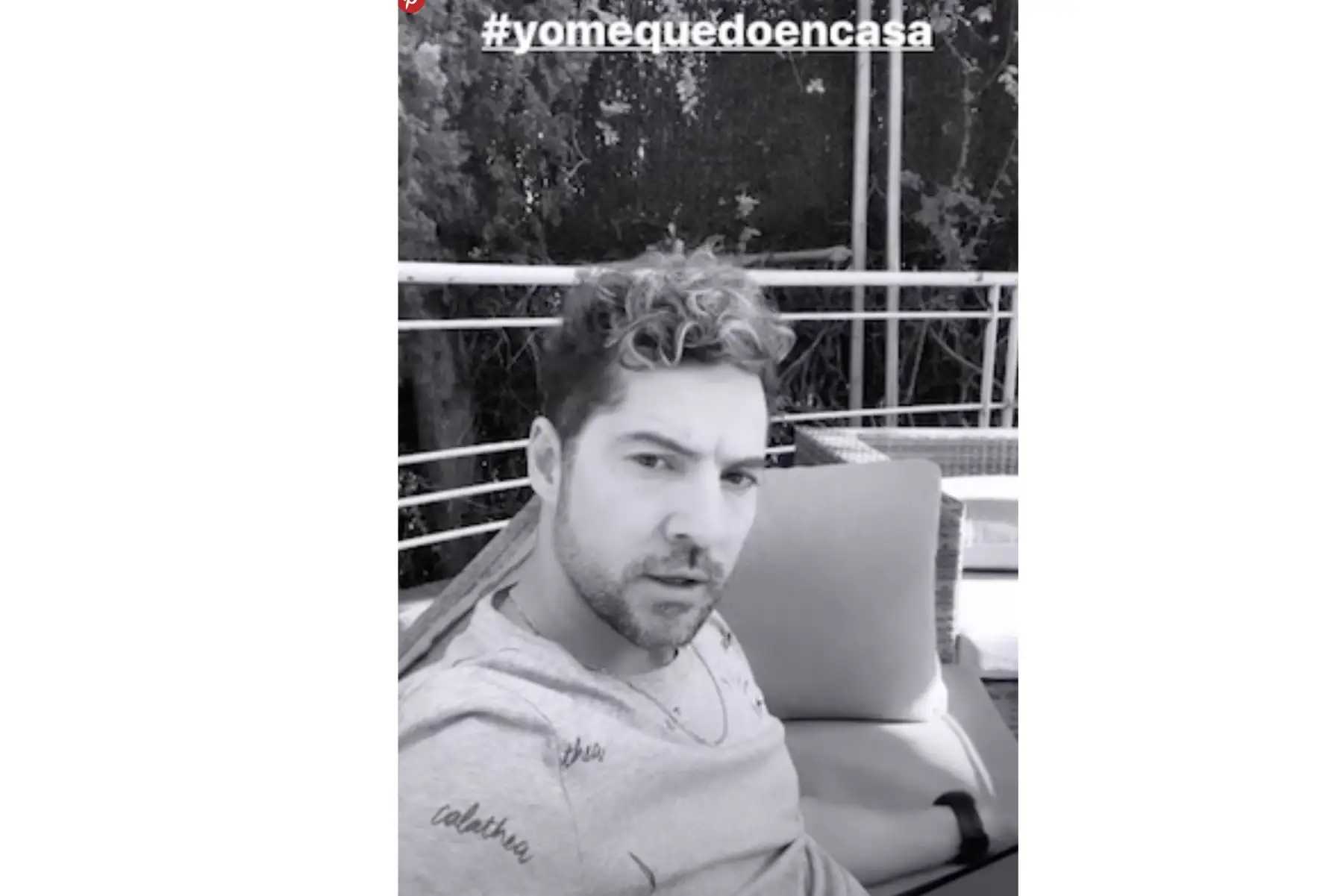 El cantante David Bisbal, lanza mensaje desde su casa y anima a sus seguidores a quedarse en casa para prevenir el avance del coronavirus.
Foto: Instagram David Bisbal