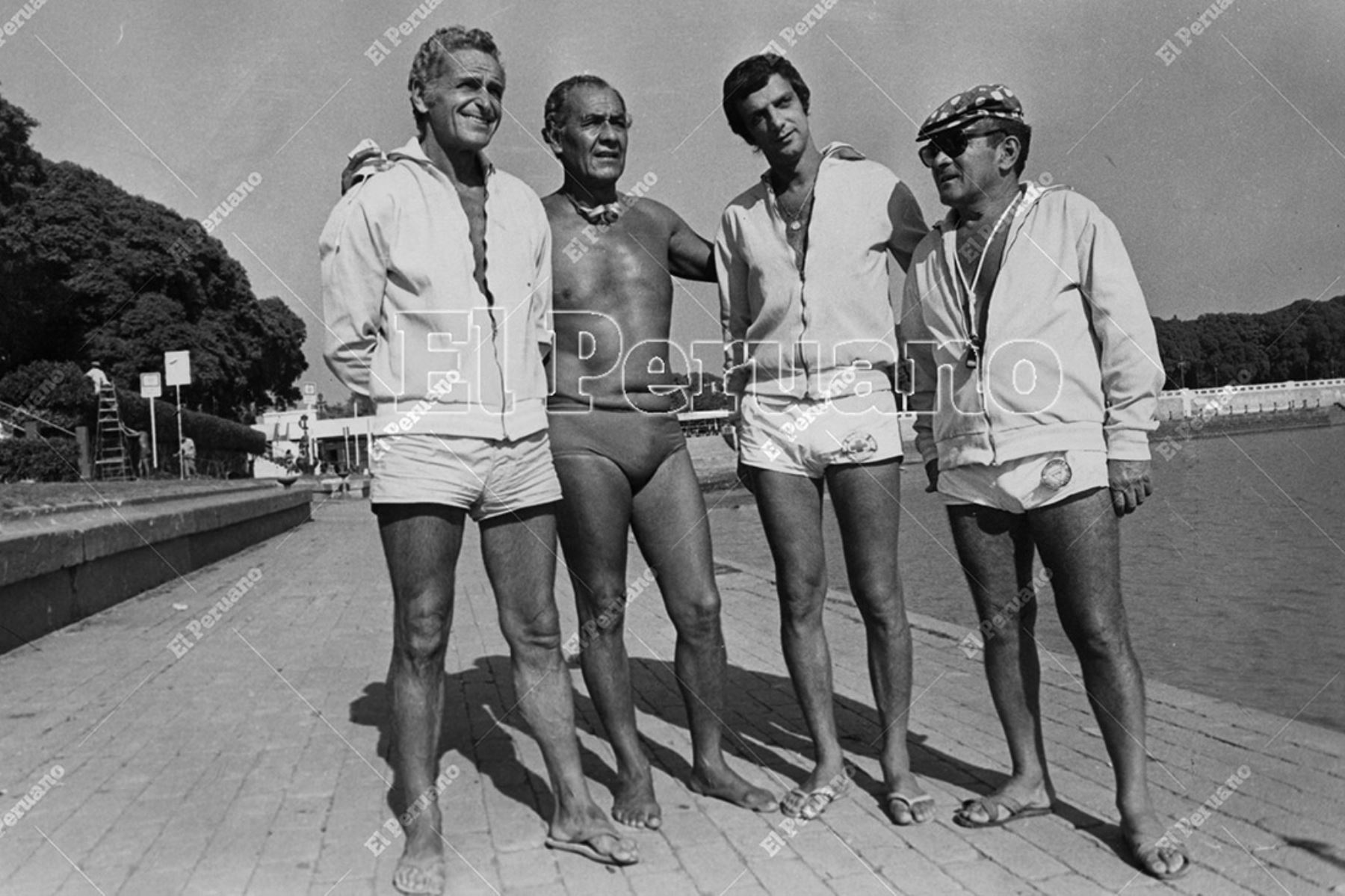 Buenos Aires - 10 marzo 1975 / Daniel Carpio en la capital argentina donte trabajó en clubes de prestigio como instructor de natación y waterpolo. 
Foto: Archivo Histórico de El Peruano