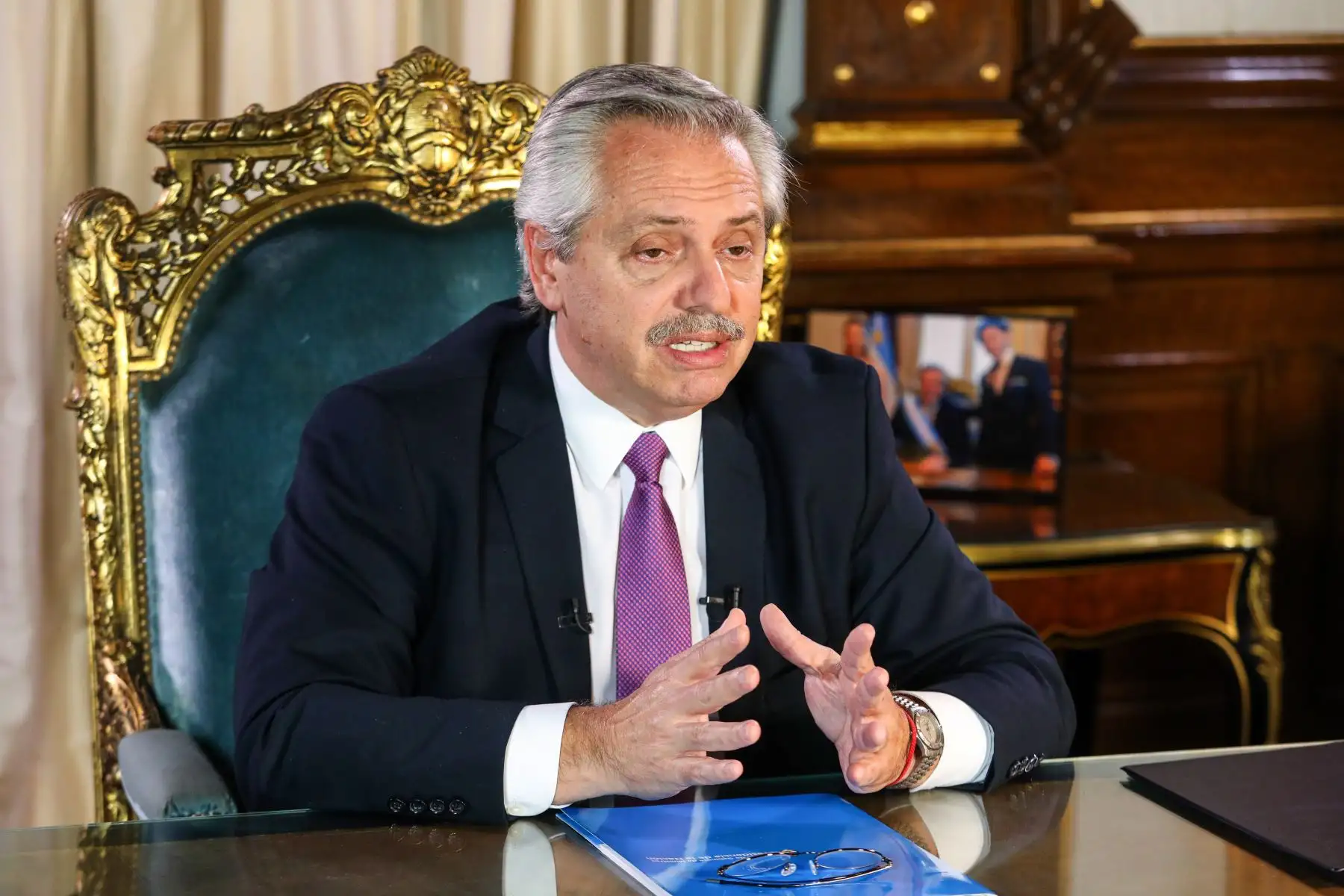 Alberto Fernández, presidente de Argentina. Foto: AFP
