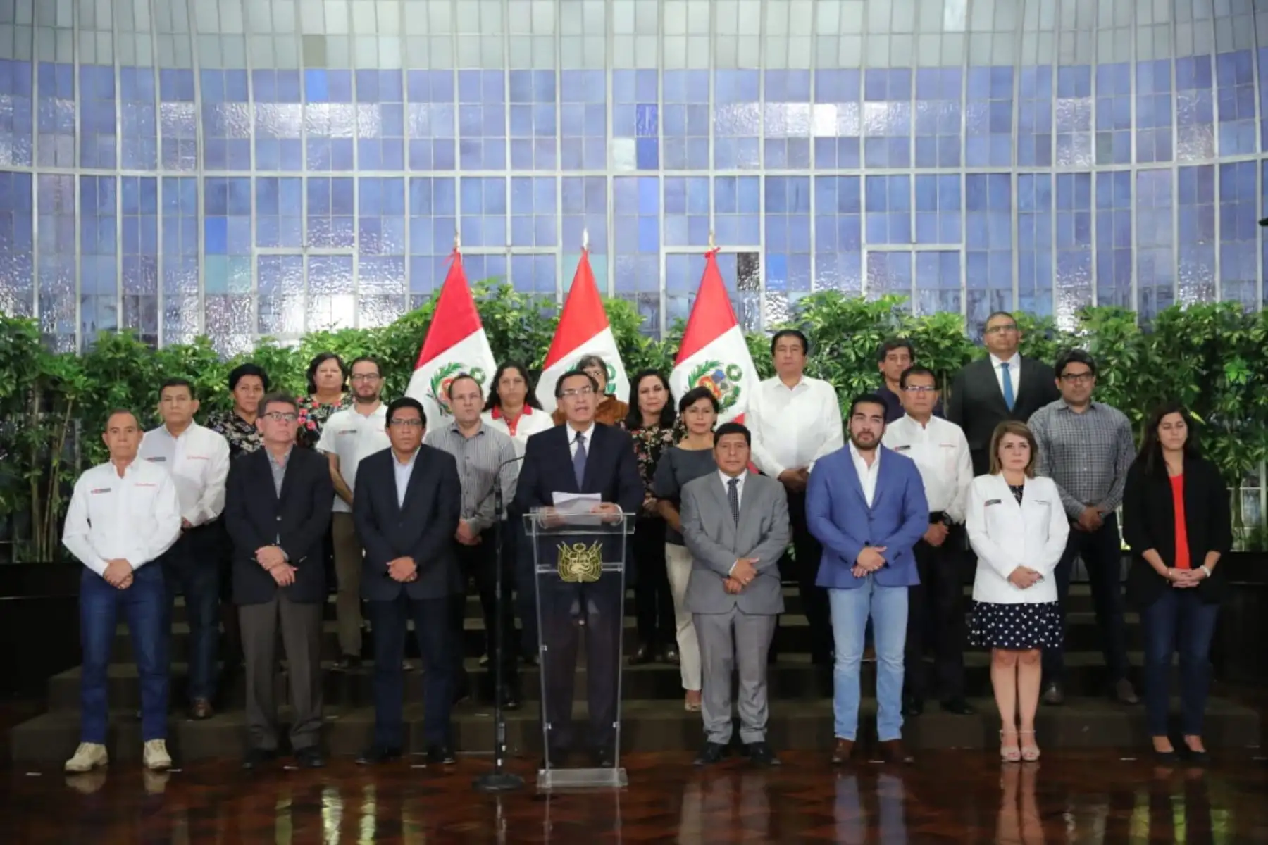 Gobierno anunció diversas medidas para enfrentar el impacto del coronavirus Covid-19 en el país. ANDINA/Prensa Presidencia