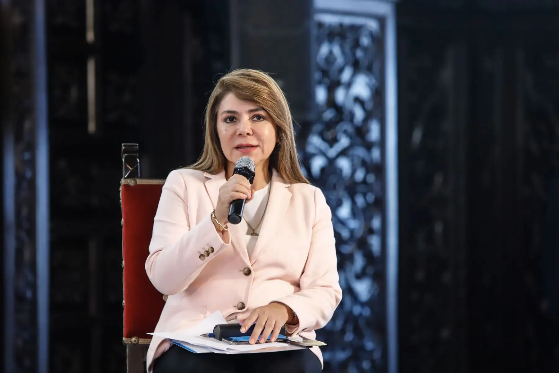 Ministra de Salud, Elizabeth Hinostroza. Foto: ANDINA/Prensa Presidencia