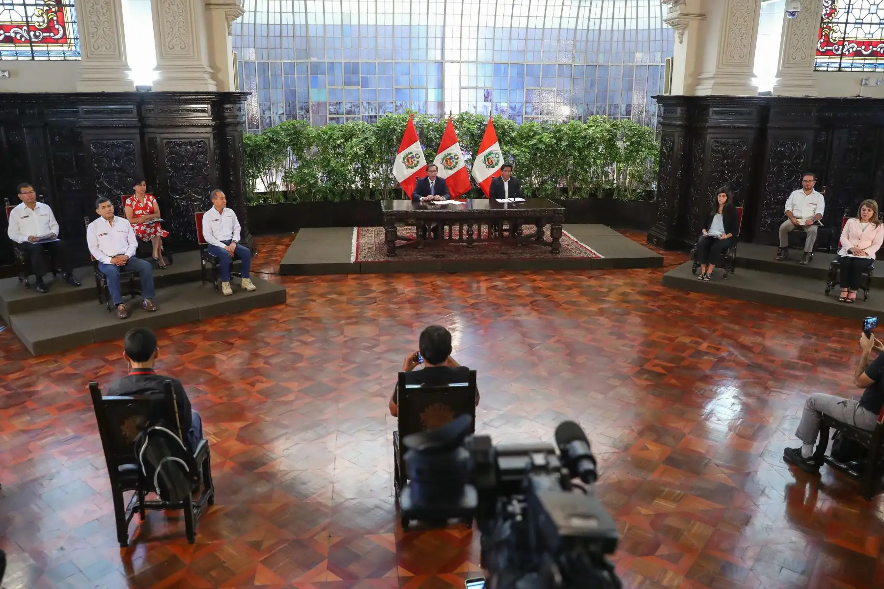 Presidente Vizcarra informa acerca de las medidas del Estado de Emergencia Nacional en conferencia de prensa. Foto: ANDINA/Prensa Presidencia