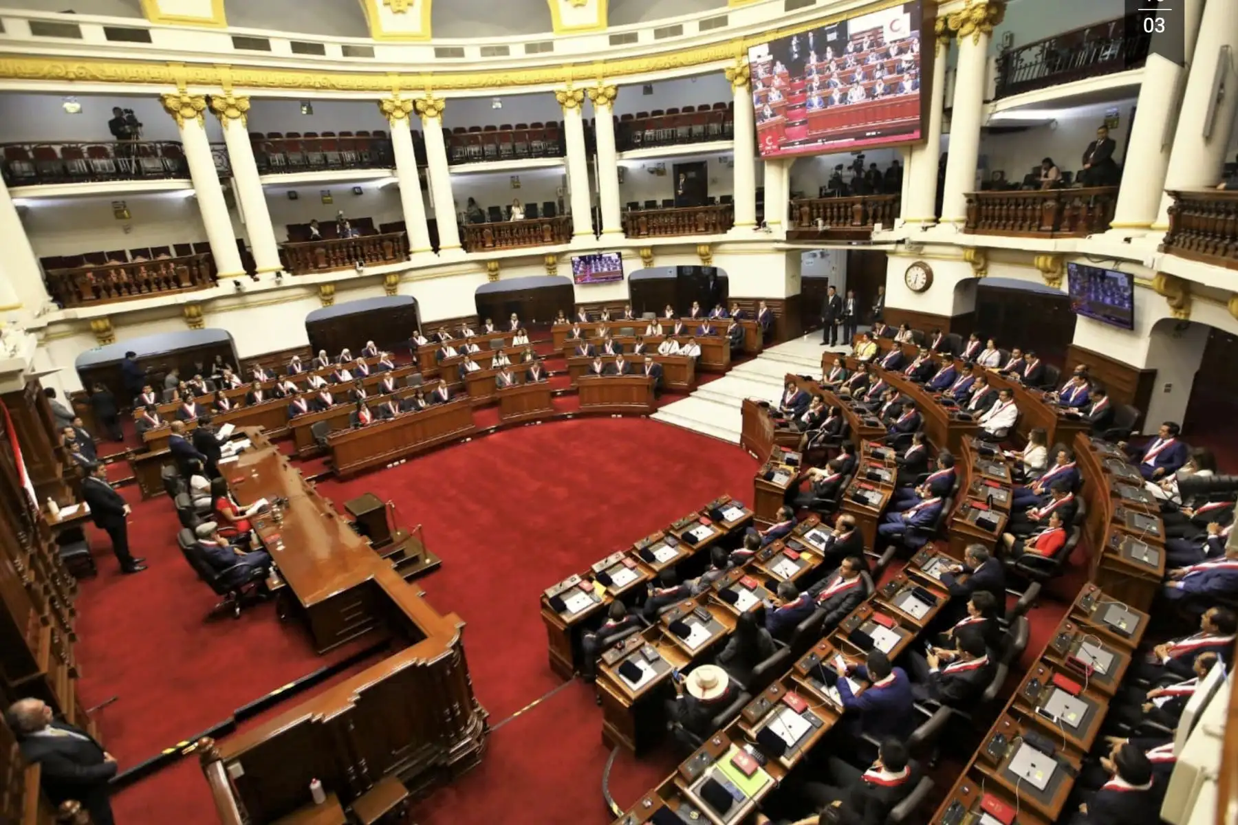 Juramentan los congresistas electos en tres bloques, según la fórmula de juramentación declarada. Foto: ANDINA/Difusión