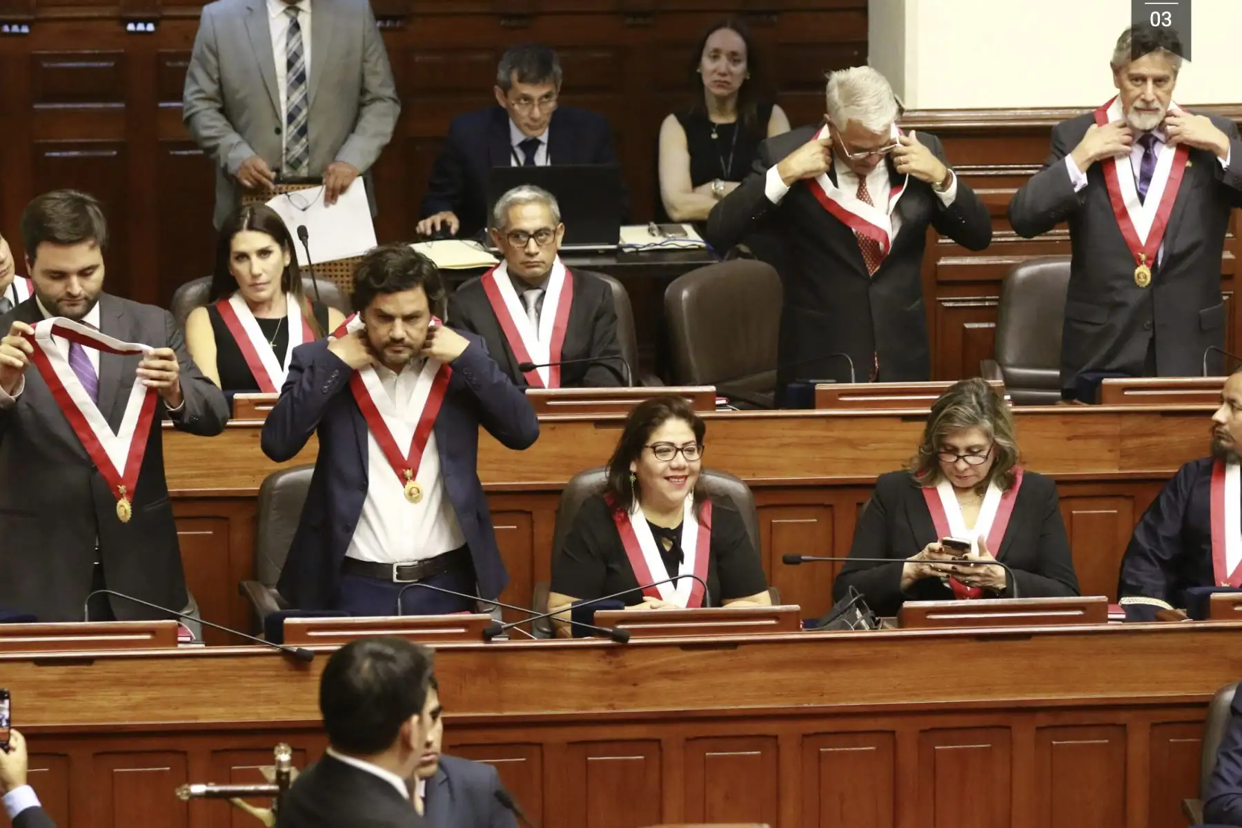 Juramentan los congresistas electos en tres bloques, según la fórmula de juramentación declarada. Foto: ANDINA/Difusión
