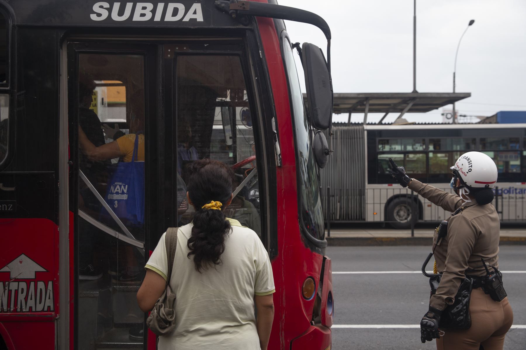 Transporte público. Foto: ANDINA/Jhonel Rodríguez Robles