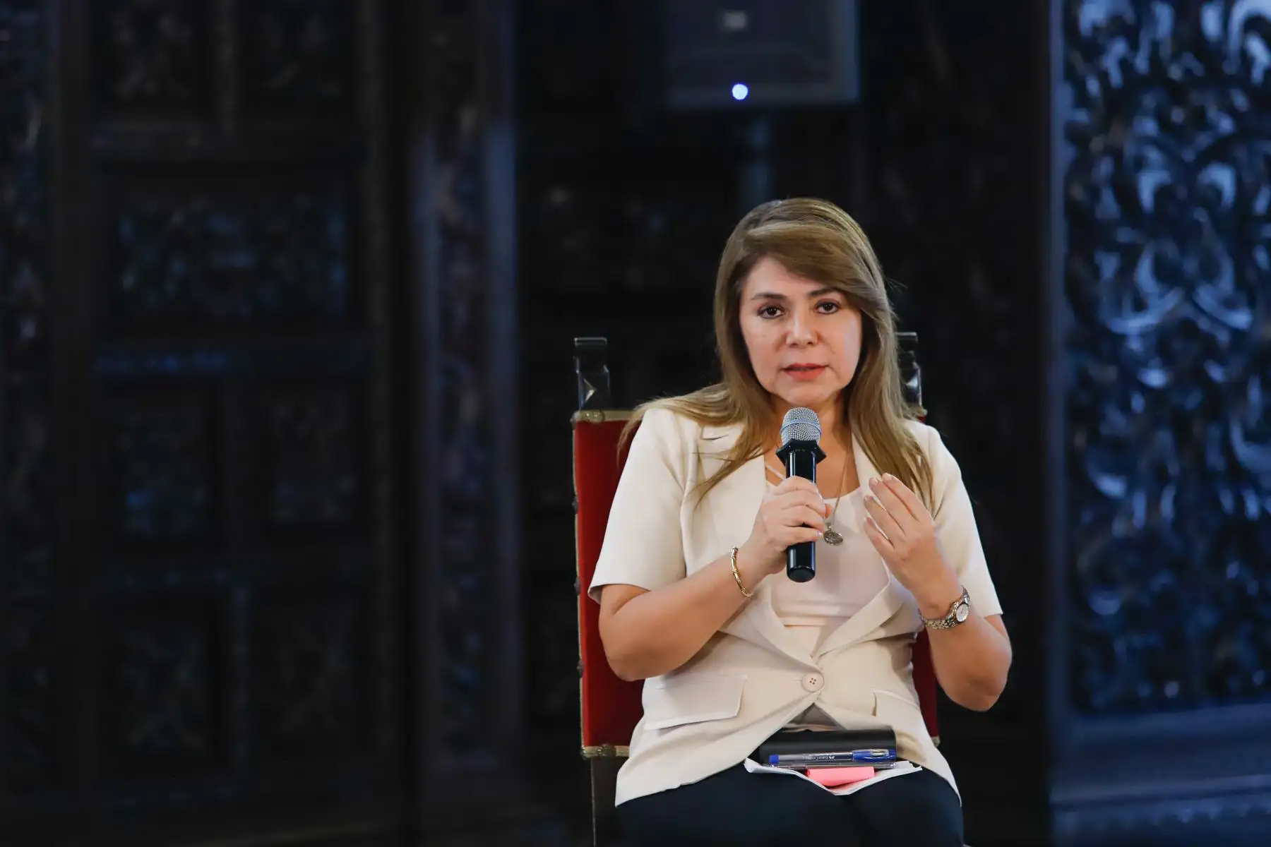 Ministra de Salud, Elizabeth Hinostroza. Foto: ANDINA/Prensa Presidencia